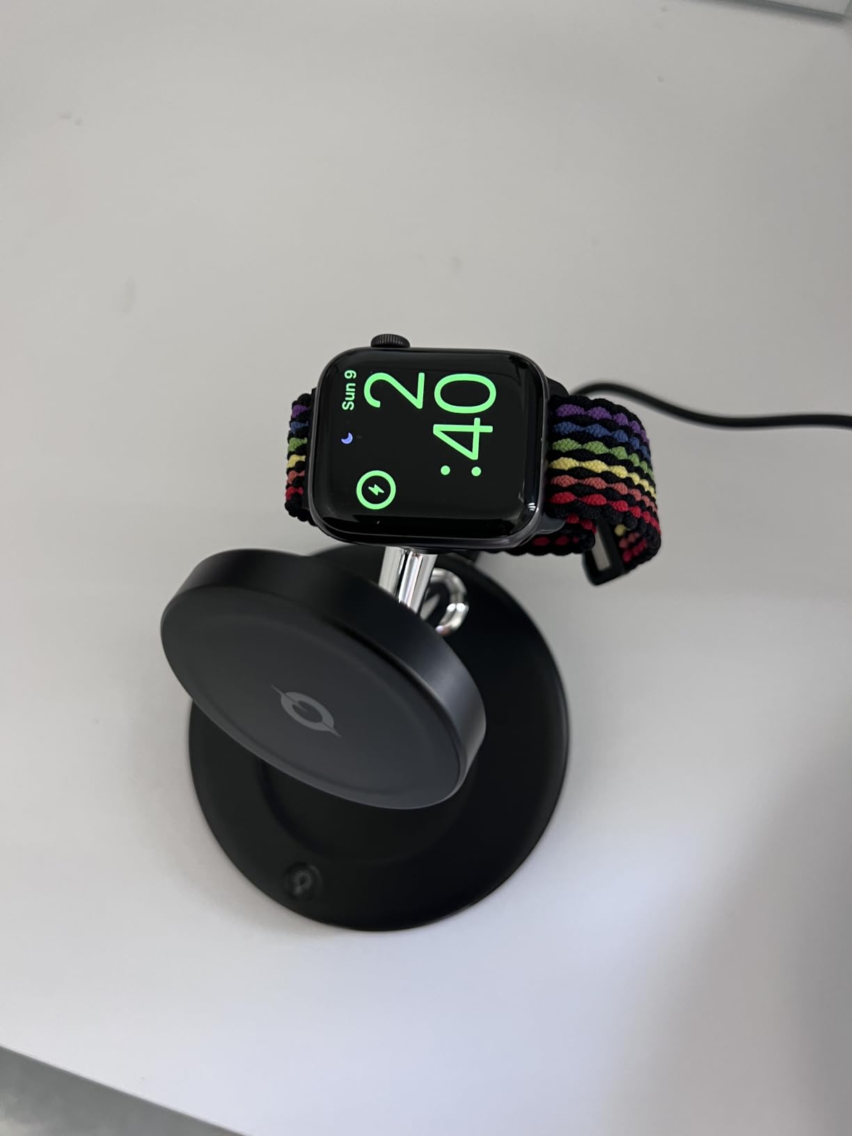 3 in 1 Mag-Safe Wireless Charger Stand for iPhone Apple Watch AirPods | Adjustable Blue Ambient Light, 15W Magnetic Charging Station for iPhone 17 16 15 14 13 12 Series Wireless Charging Station customer photo 1
