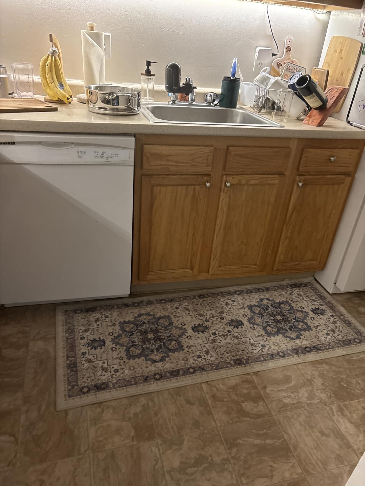 GENIMO 2x5 Washable Runner Rug Non Slip for Hallway, Light Taupe Brown customer photo 1