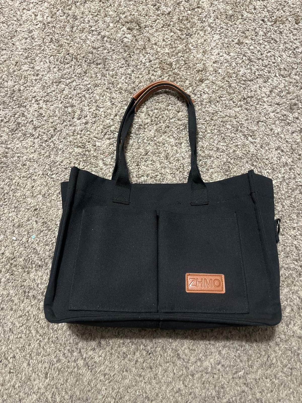 Canvas Tote Bag for Women,Women's Bags Crossbody Bags Work Laptop Tote Bag Large Handbags Purse for Travel Nurse Teacher customer photo 1