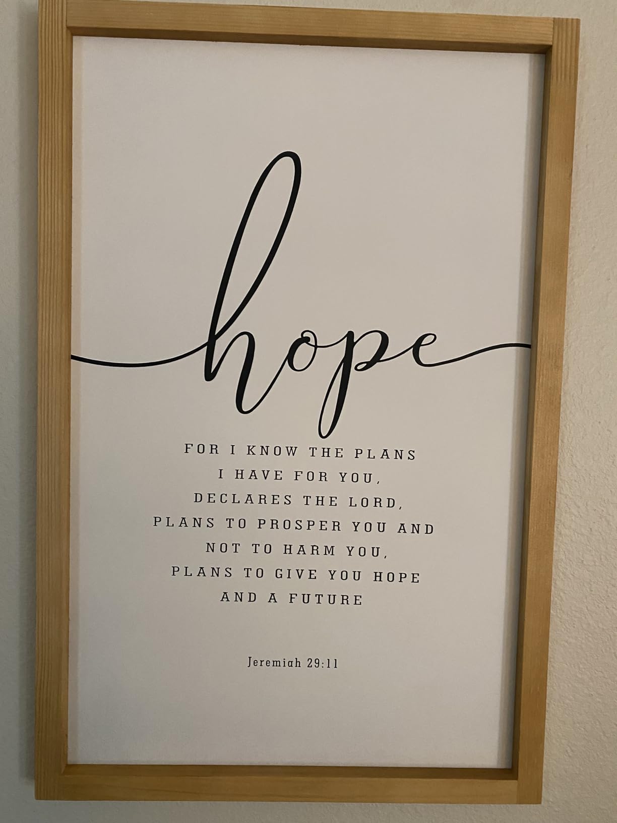 Houmury Set of 3 Framed Farmhouse Bible Verses Wall Decor Sign 11”x14” Christian Faith Scripture Wall Art for Home Bedroom Wall Decor (11