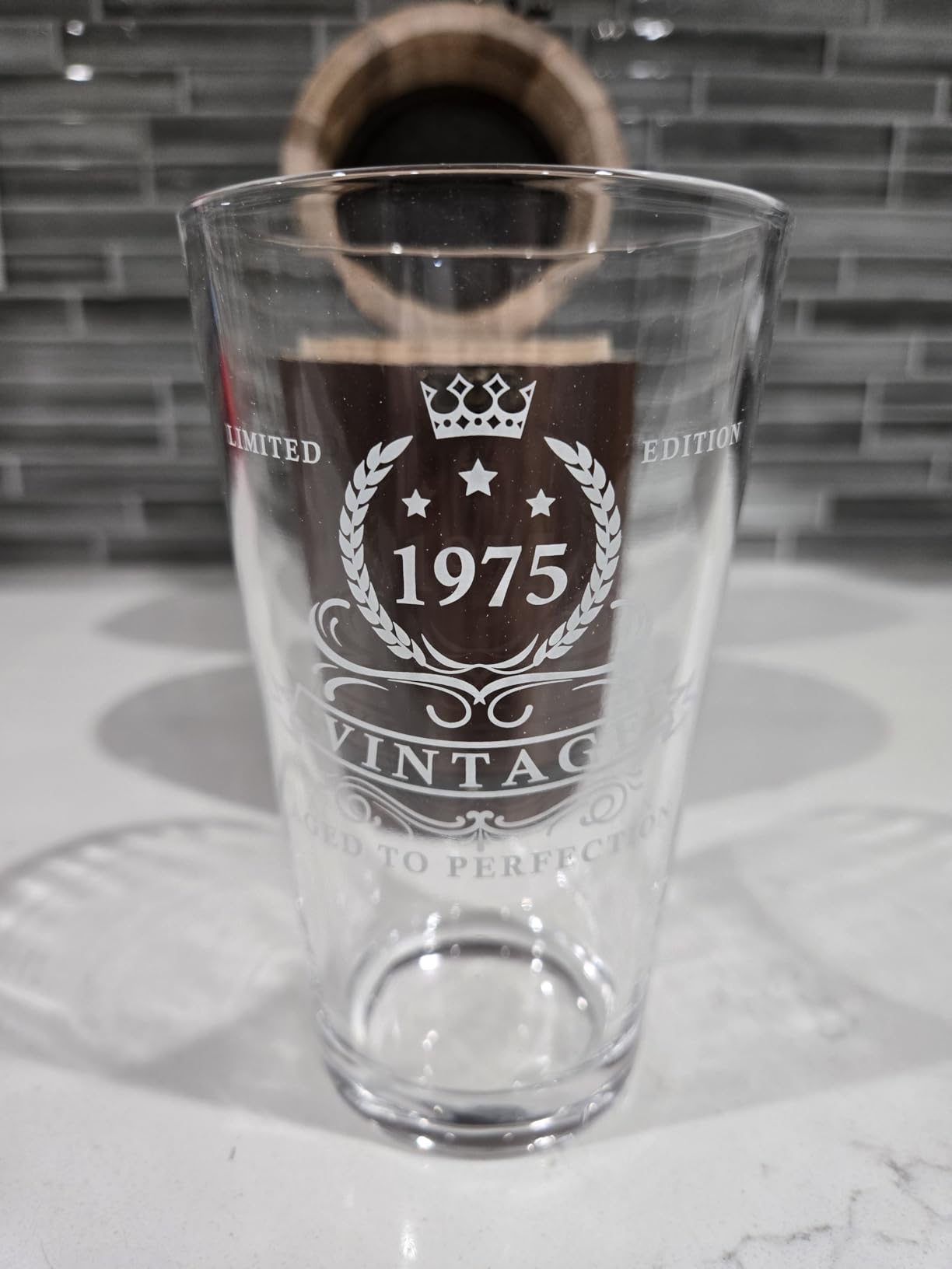 LIGHTEN LIFE 30th Birthday Gifts for Men 16oz,1996 Beer Glass in Barrel Box,30th Birthday Gift Ideas,1996 Pint Glass for 30 Years Old Dad,Husband customer photo 2