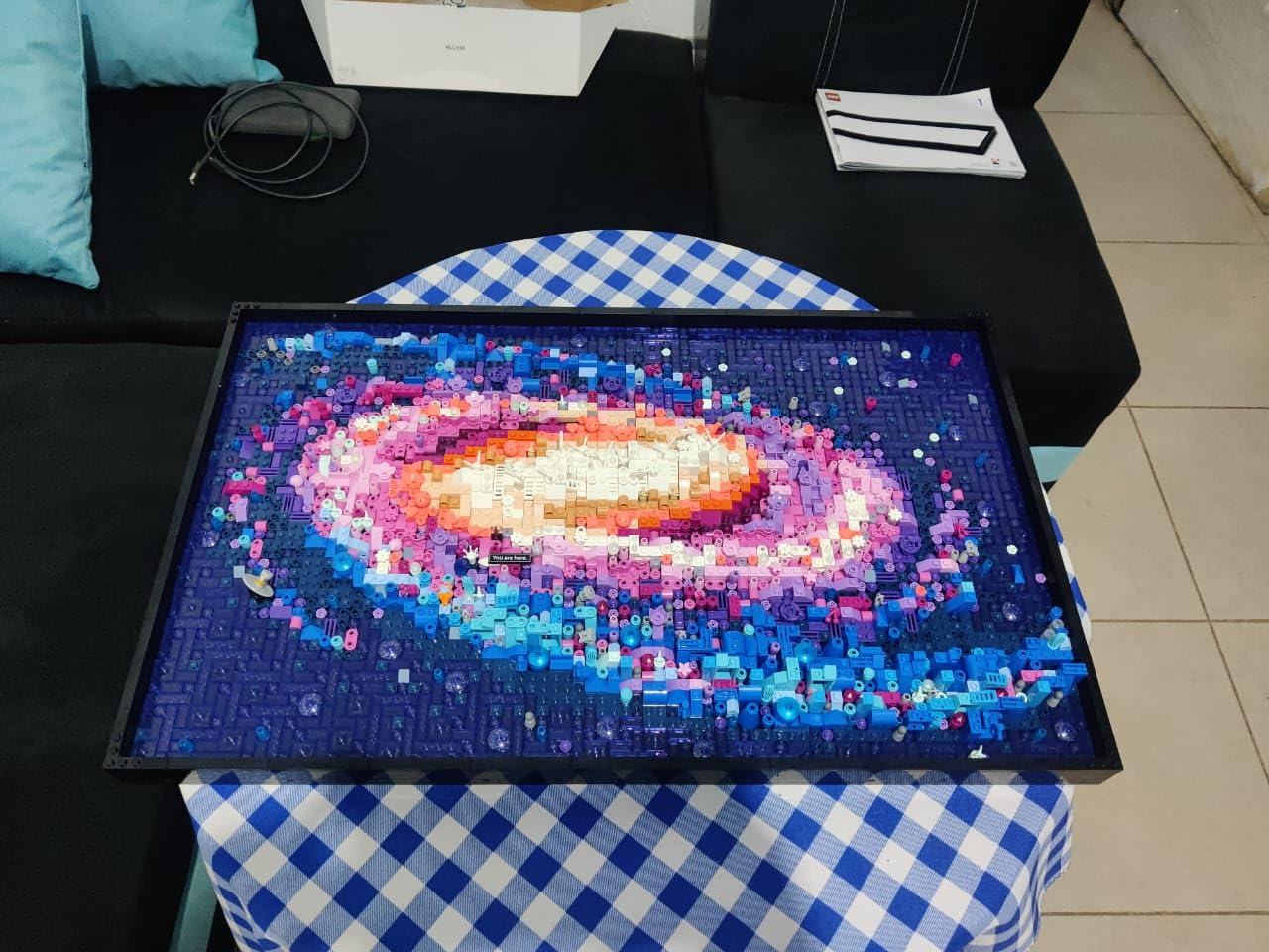 LEGO Art The Milky Way Galaxy Building Set - Space Decor DIY Kits for Adults for Bedroom wall, Ages 18+ - Gift Ideas for Astronomy Lovers, Men & Women - Includes Frame for Display - 31212 customer photo 1