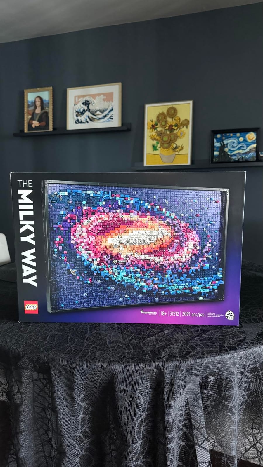 LEGO Art The Milky Way Galaxy Building Set - Space Decor DIY Kits for Adults for Bedroom wall, Ages 18+ - Gift Ideas for Astronomy Lovers, Men & Women - Includes Frame for Display - 31212 customer photo 2