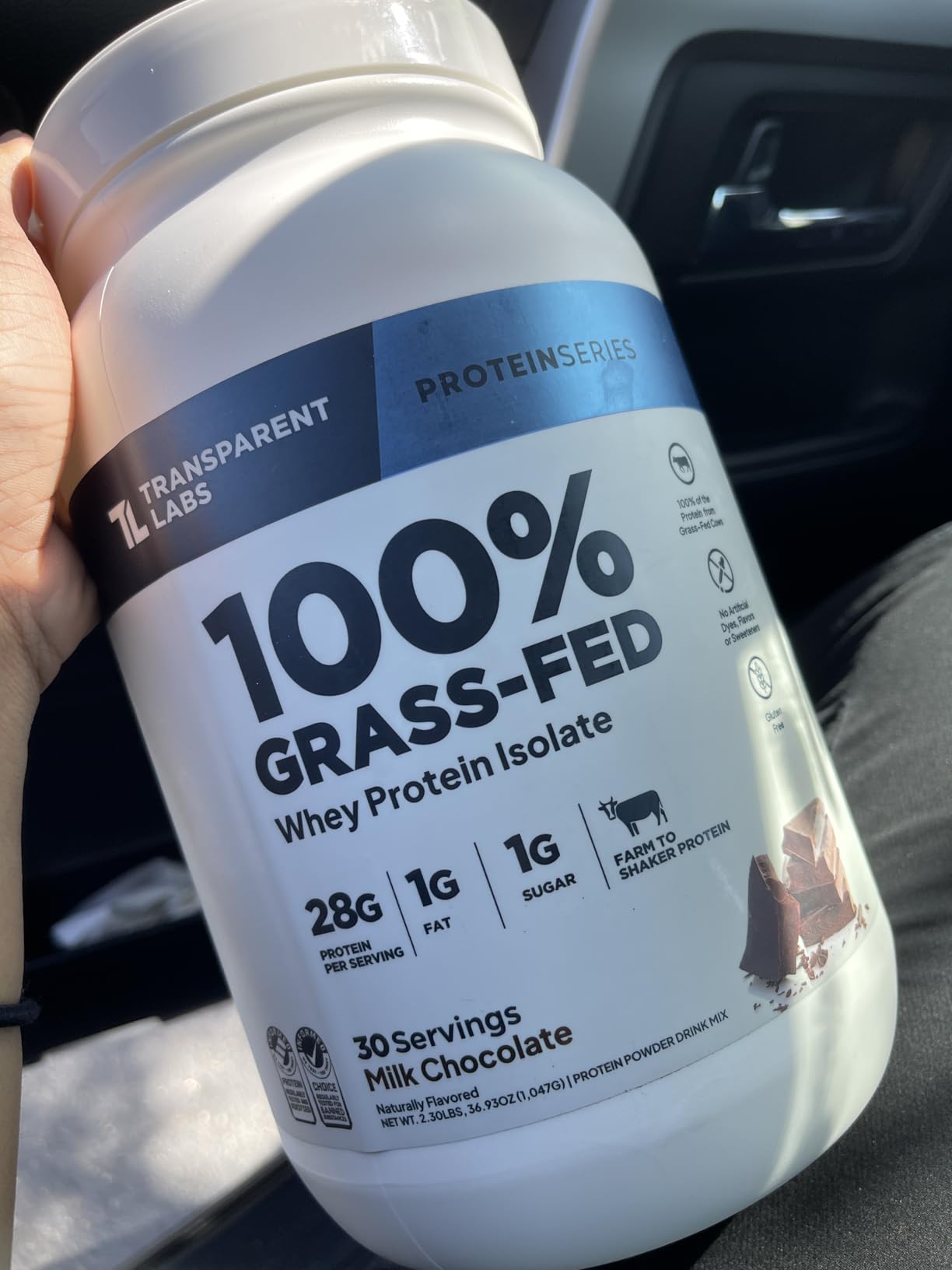 Transparent Labs Grass-Fed Whey Protein - 30 Servings, Milk Chocolate customer photo 2