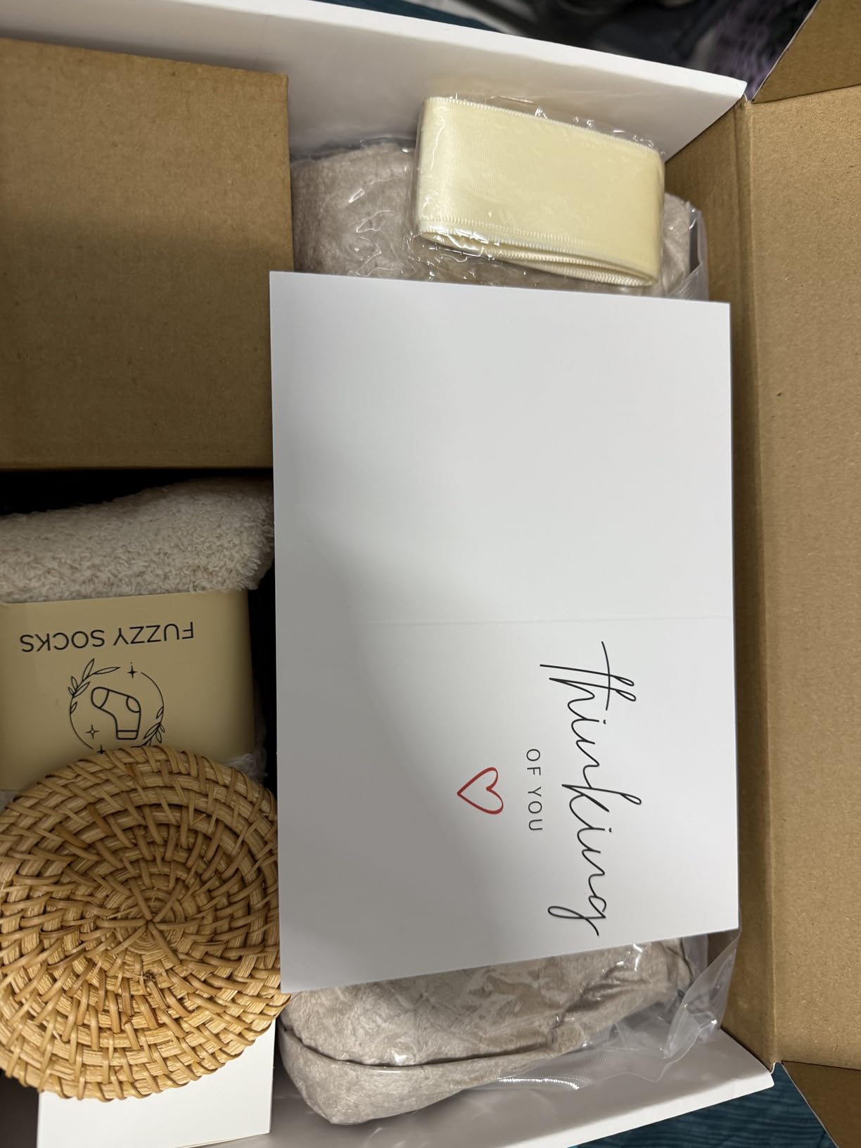 Gifts for Women, Get Well Soon Gifts for Women, Sympathy Care Baskets, Thinking of You Care Package, Self Care Gifts, After Surgery Feel Better Gifts Blanket (Khaki) customer photo 1