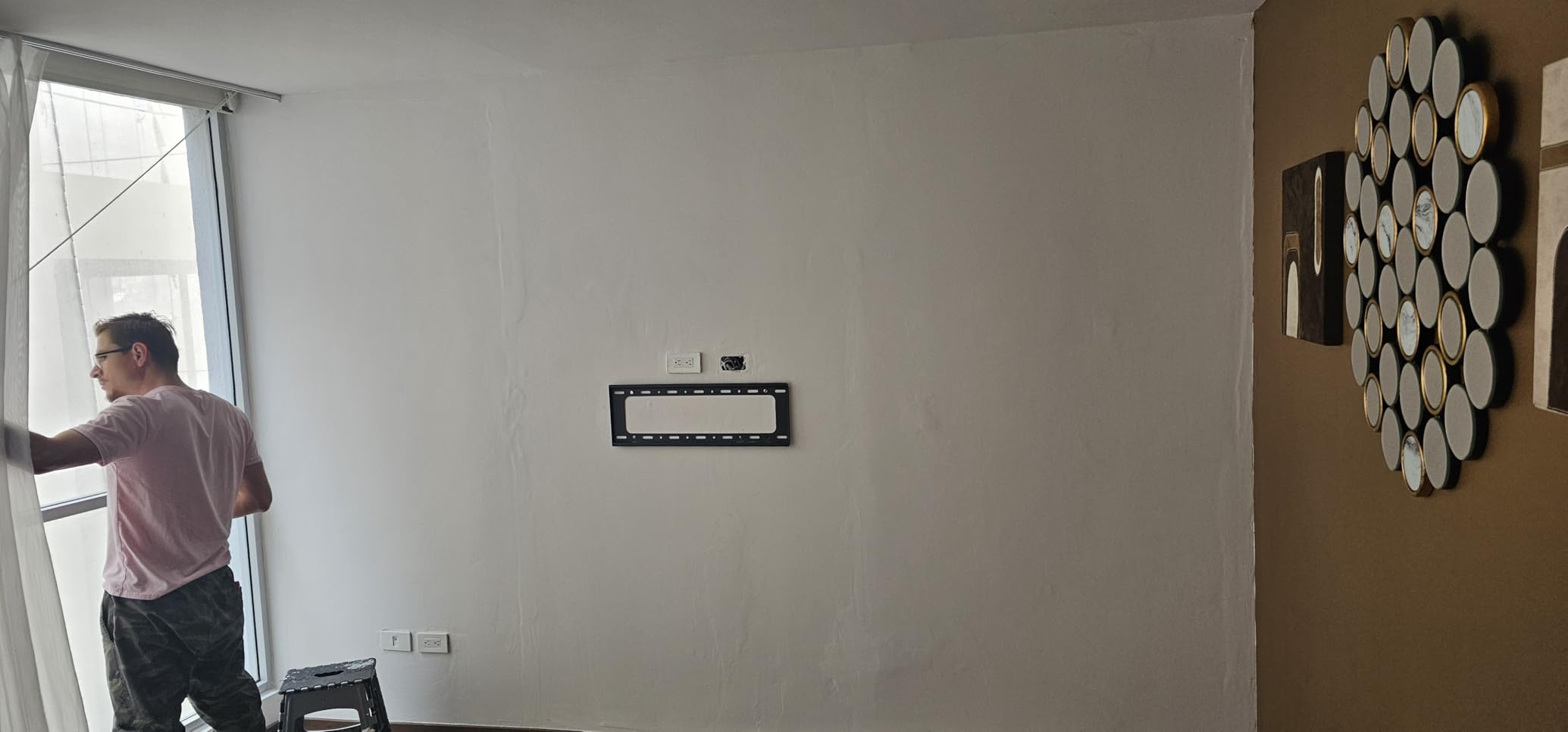 BUBOS 6-Pack Acoustic Panels, Wood Grain Sound Absorbing Panels, 23.6x23.6 customer photo 2