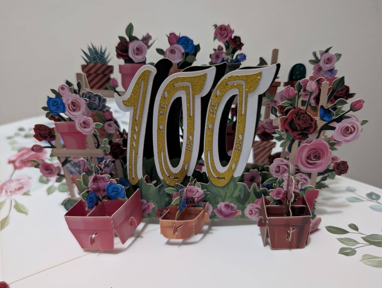100th Birthday Card Pop Up 100th Birthday Cards customer photo 1
