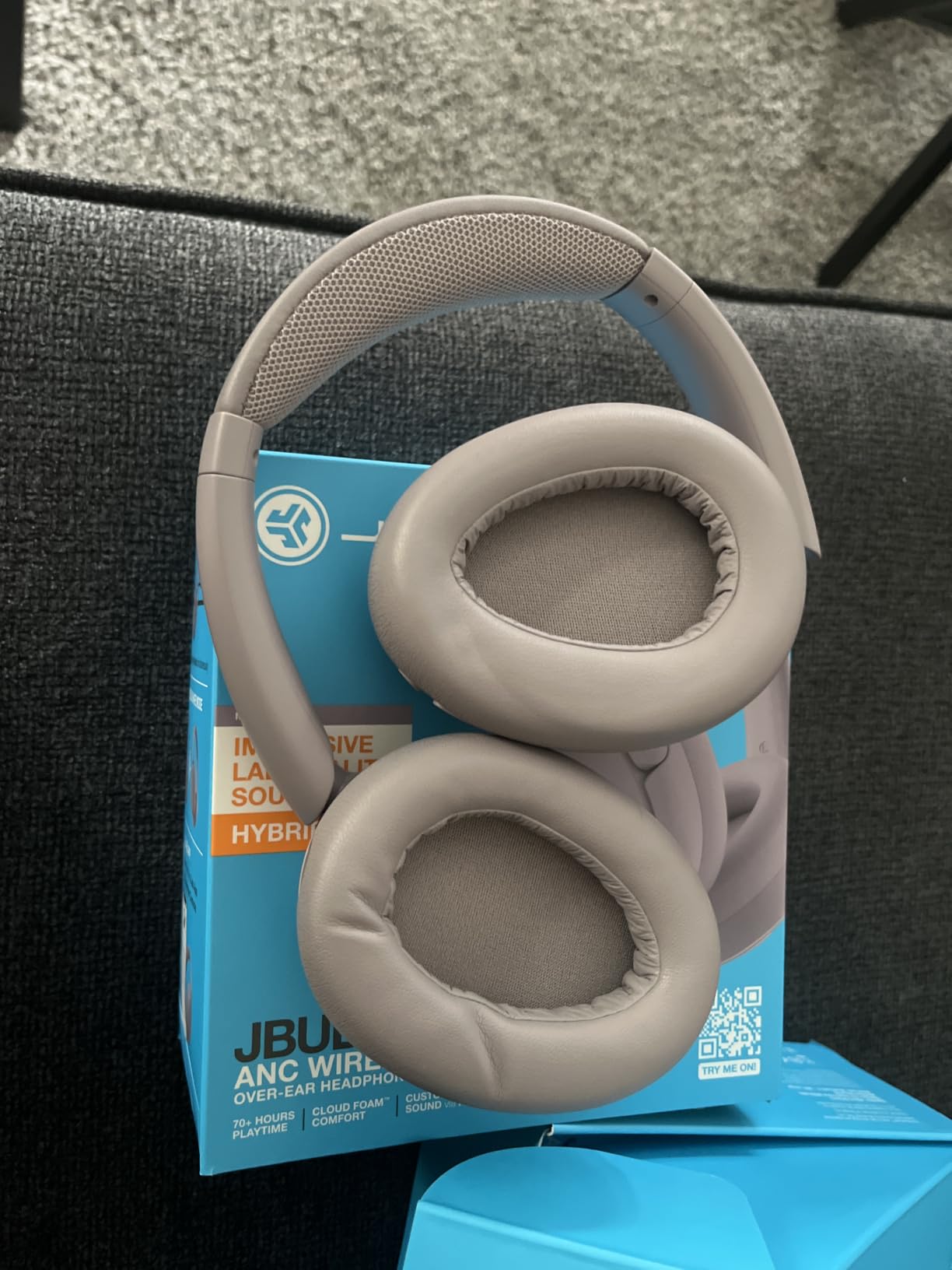 JLab JBuds Lux ANC, Over Ear Headphones, Active Noise Cancelling, Bluetooth, Mauve customer photo 1