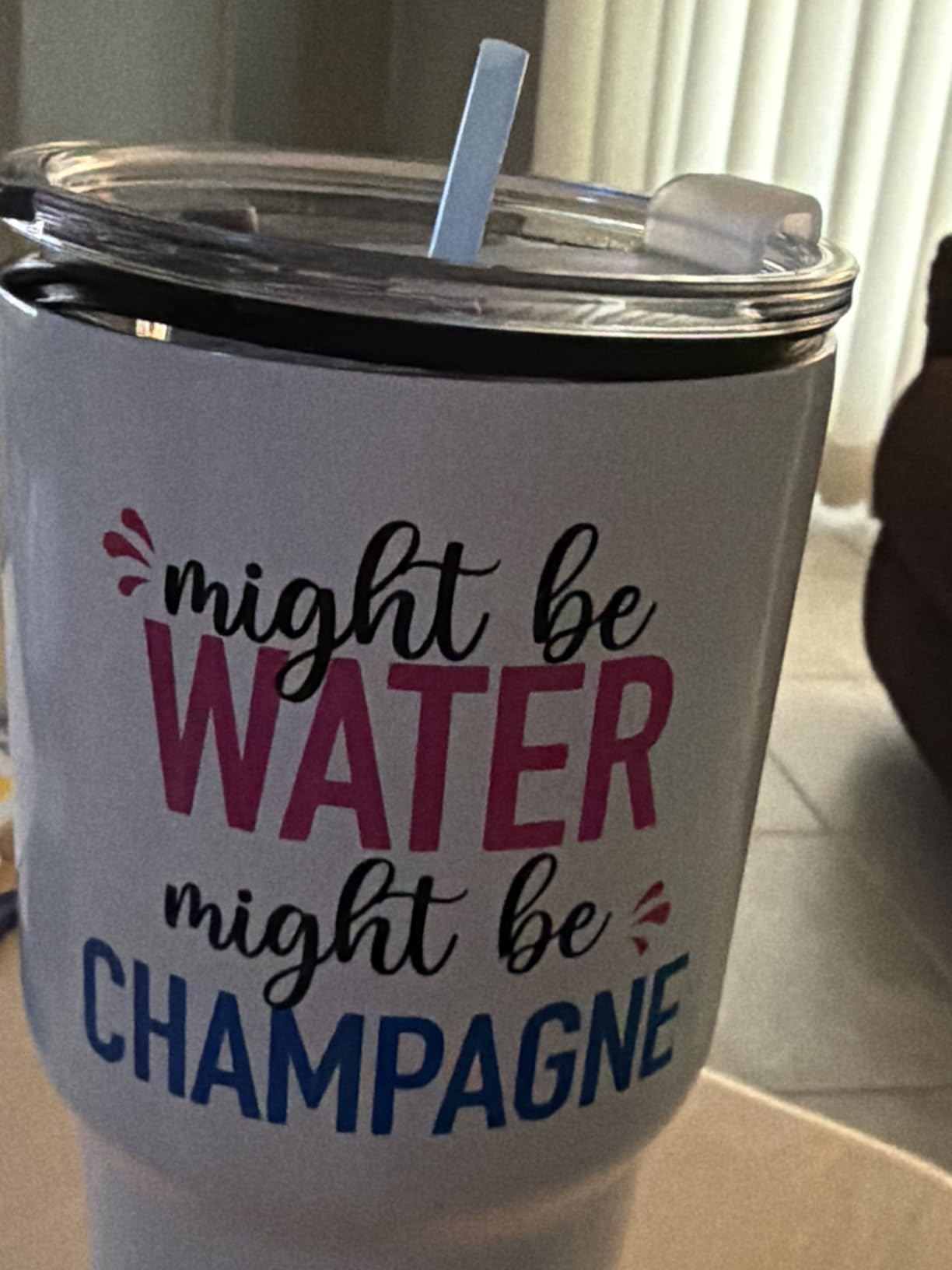 Funny Might Be Margarita Tumbler 30oz, Fun and Unique Presents for Drinkers, Adult Humor Cups, Drinking Themed Gag Gifts for Men and Women, Ideal Present Picks for Her Birthday, Christmas, Gift Ready customer photo 2