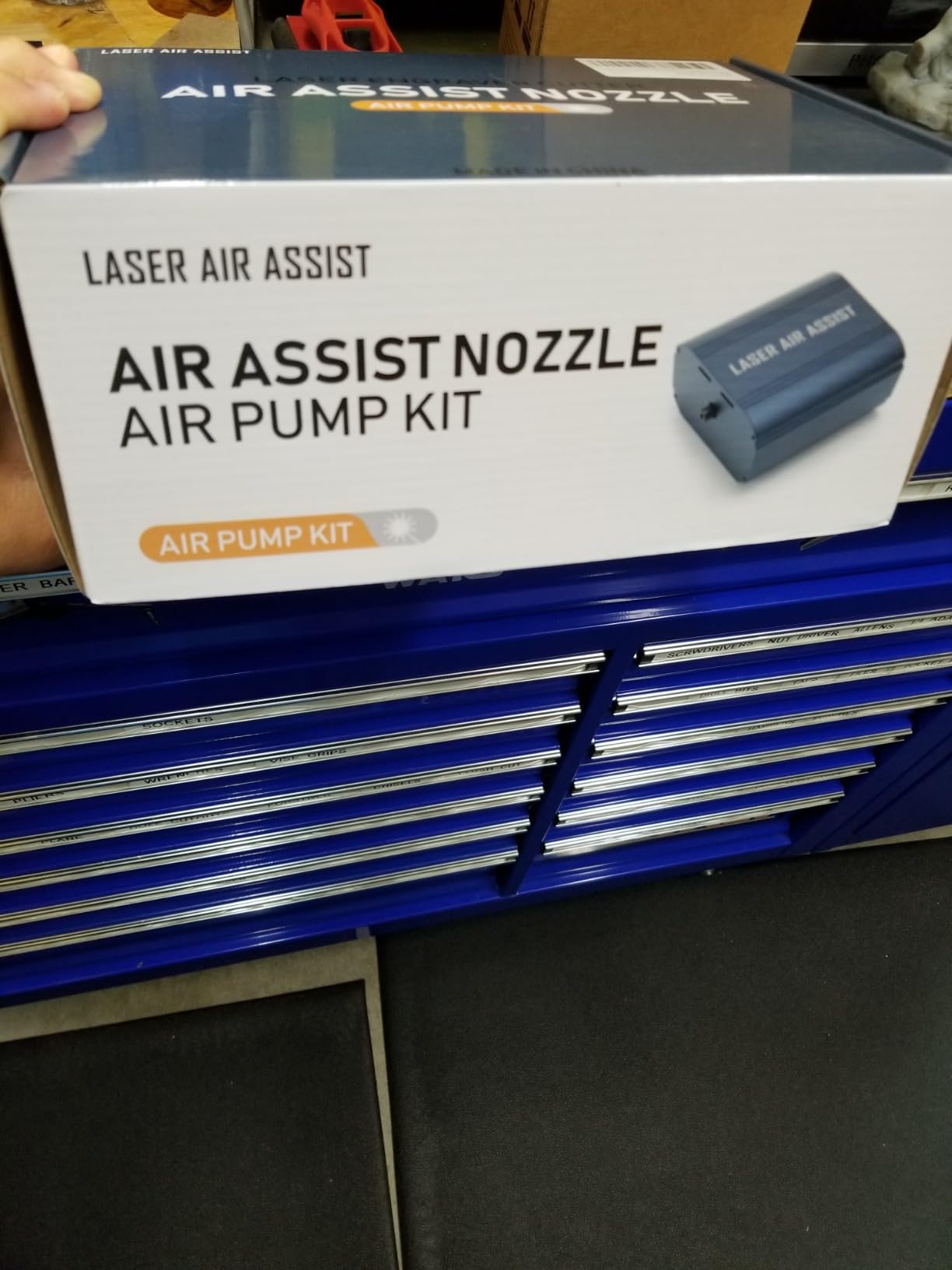 Laser Air Assist, Air Assist Pump with Adjustable 30L/min Airflow for ORTUR Laser Engravers and 99% Laser Cutters in The Market, Remove Smoke and Dust, Protect Laser Lens, Reduce Surface Temperature customer photo 2