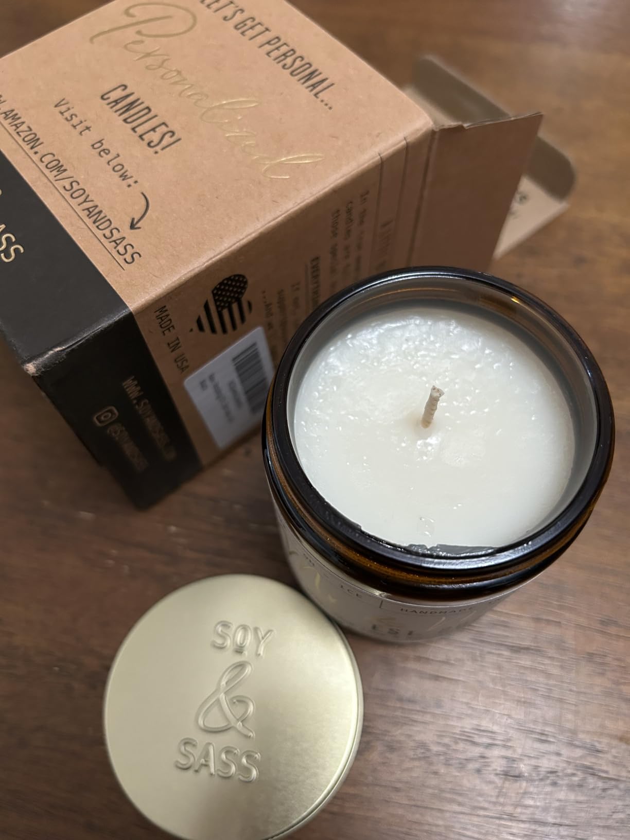 New Job Gifts for Women, Congratulations Gifts for Women - 'New Job Candle, w/Vanilla & Coconut I Promotion Gift for Woman I Leaving Goodbye Coworker Gift I 50Hr Burn, Made in USA customer photo 2