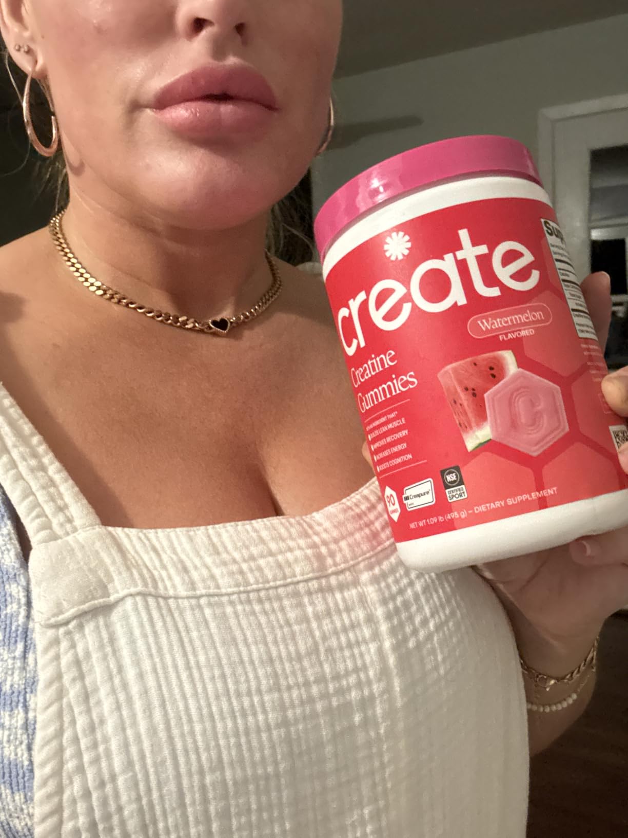 Create Creatine Monohydrate Gummies for Women and Men, Watermelon, 90ct customer photo 1