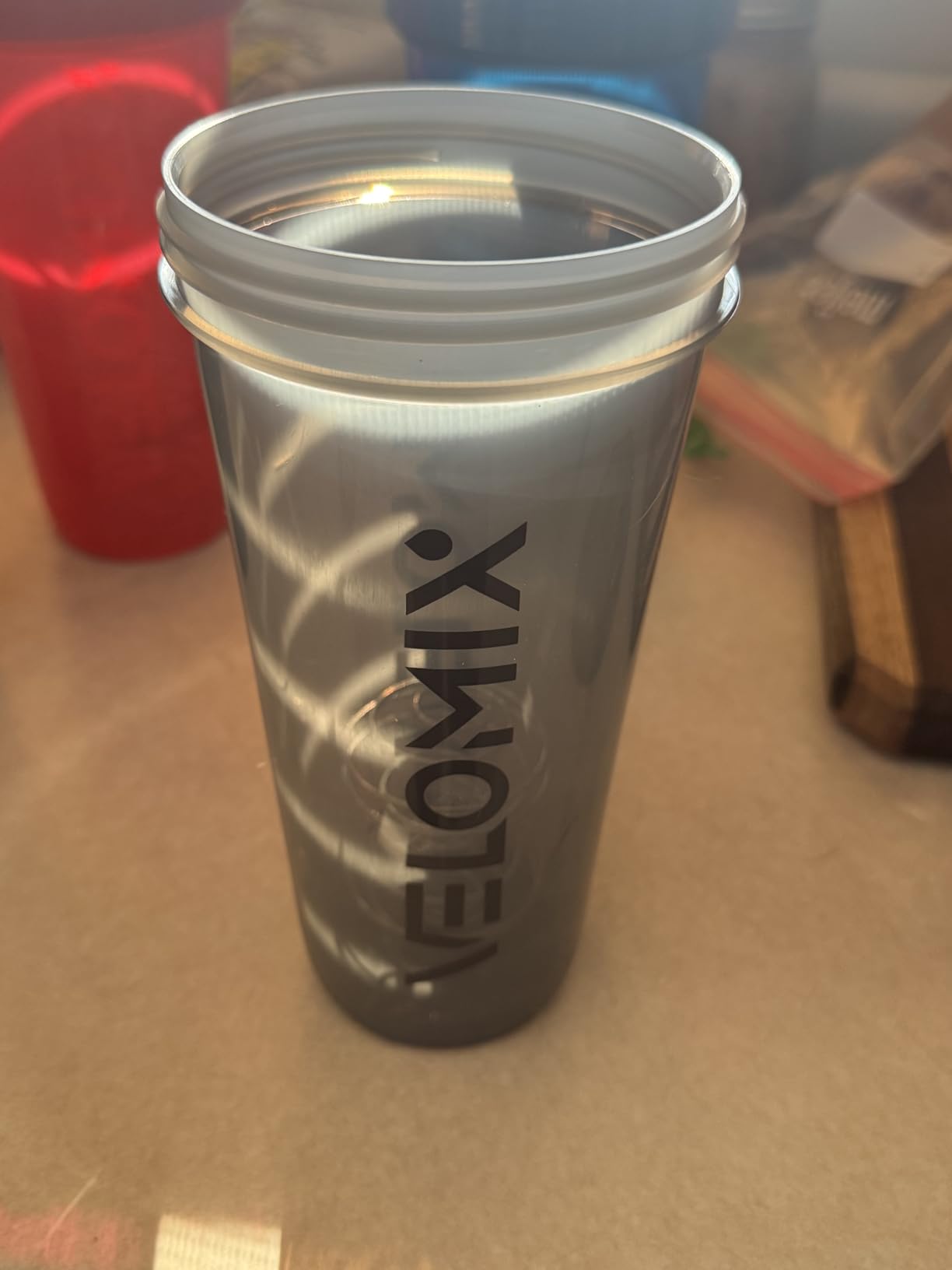VELOMIX 6 Pack 28oz Protein Shaker Bottle for Protein Mixes, Earth Tones customer photo 2