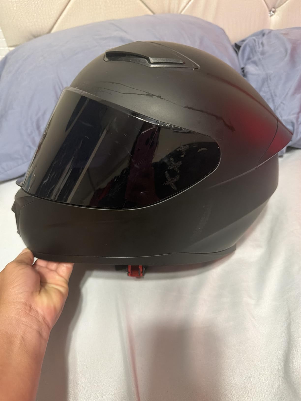 Full Face Motorcycle Helmet WS-607 DOT Approved for Adults customer photo 2