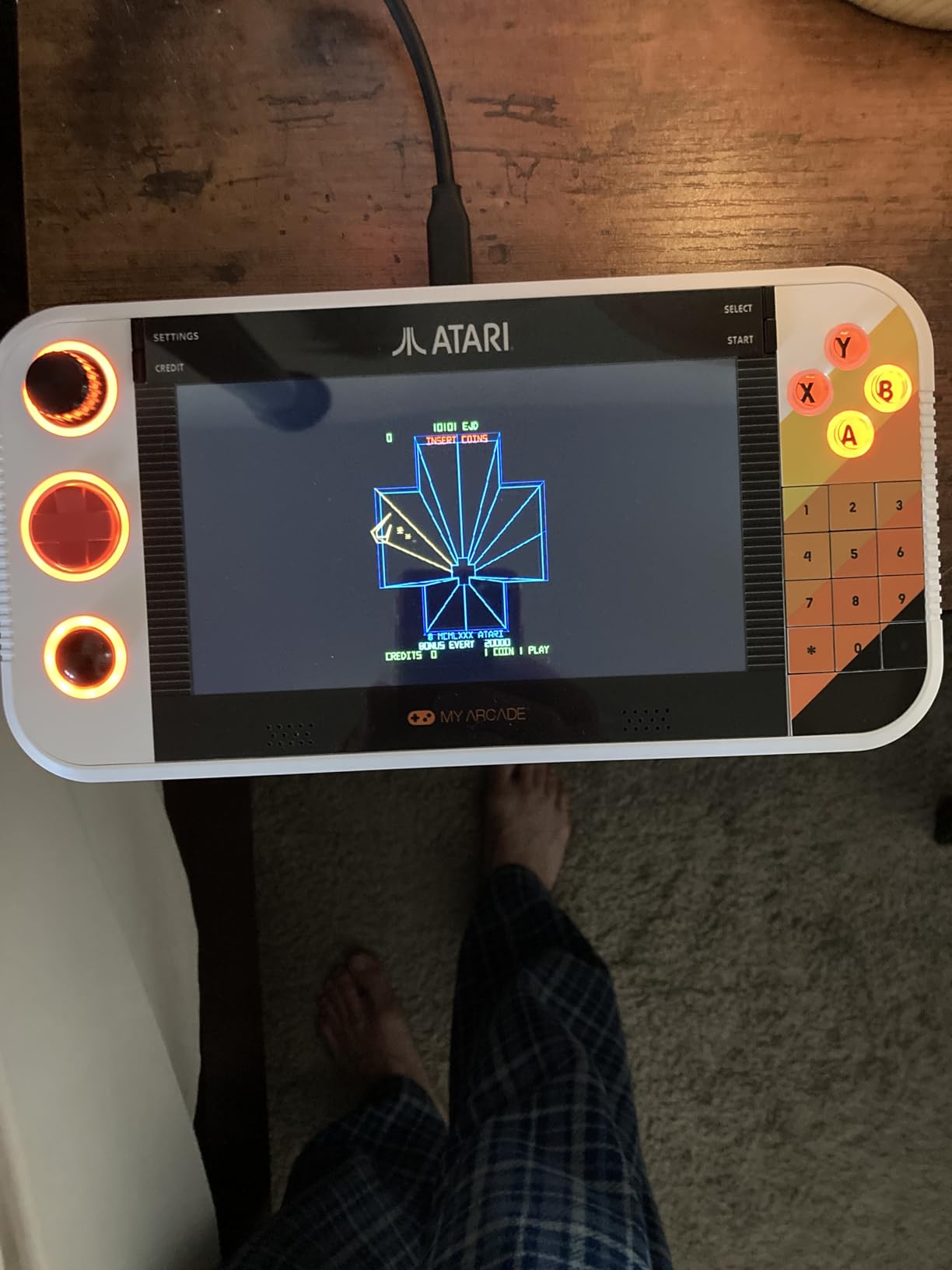 My Arcade Atari Gamestation Go: 200+ Preloaded Retro Games, Includes PACMAN, Rechargeable Battery, Wi-Fi, Smartglow, 7 Inch Display, Atari 2600, Connects to TV via HDMI customer photo 1