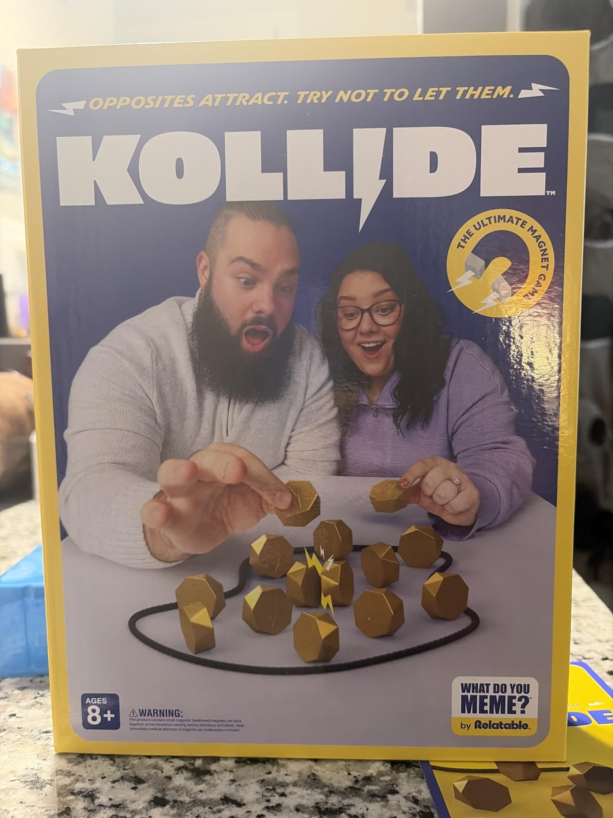 WHAT DO YOU MEME? Kollide, Exciting Magnetic Family Game by Relatable, customer photo 2