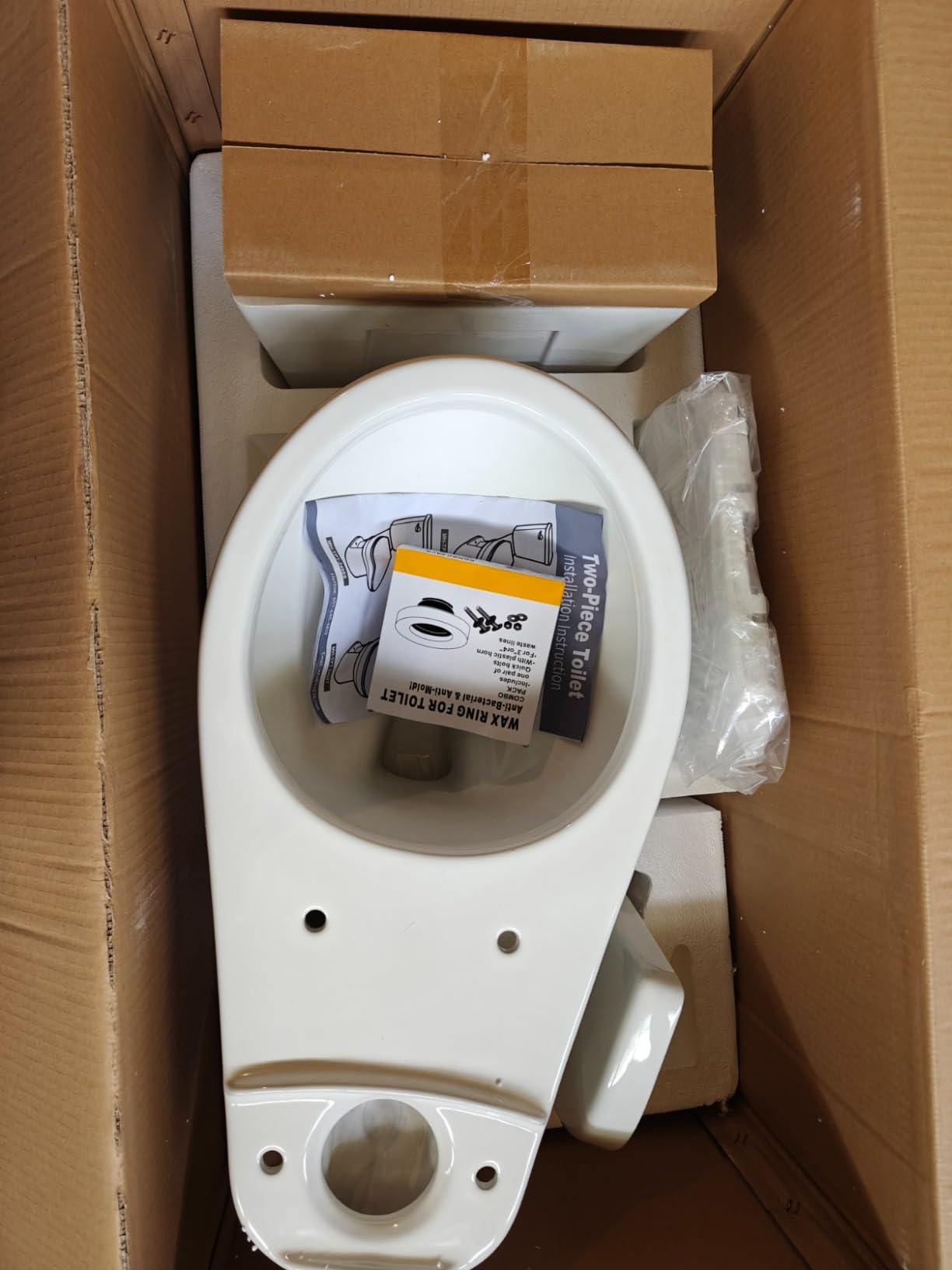 21 Inch Compact Extra Tall Toilet for Seniors 1.1/1.6 GPF White customer photo 1