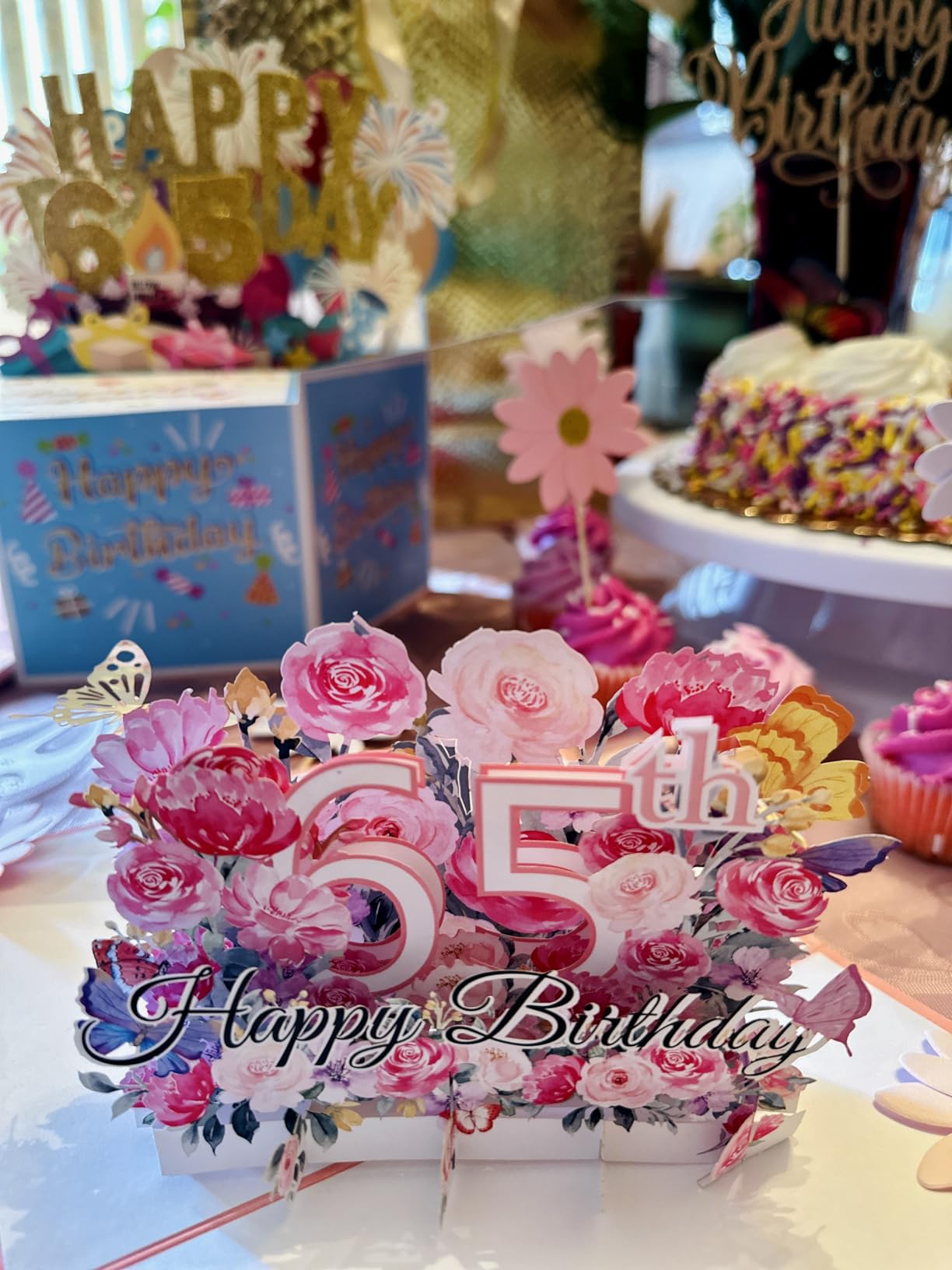 Happy 100th Birthday Pop-Up Card for Women, Wife customer photo 1