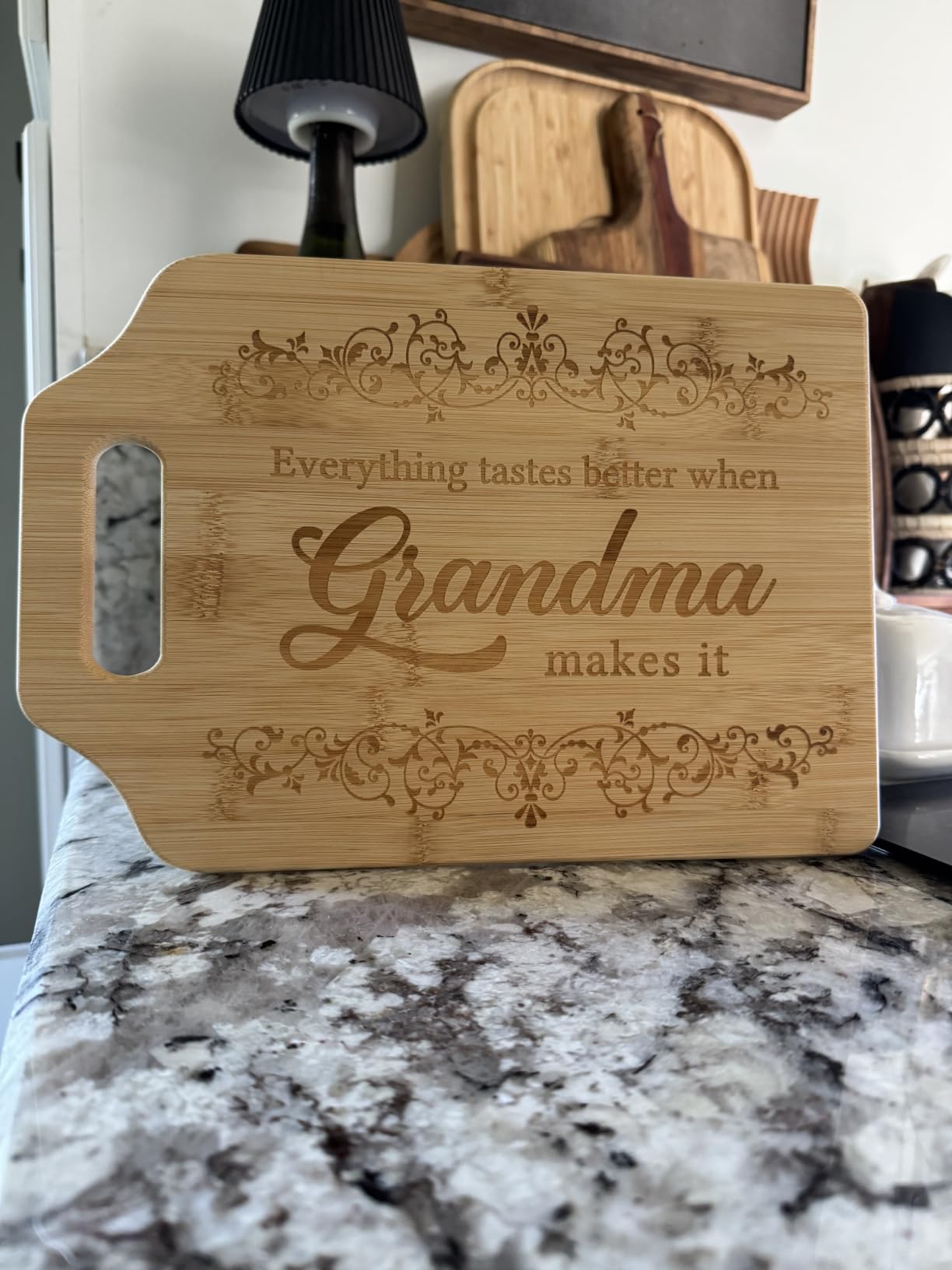 Dad Birthday Gift for Dad Gifts - Engraved Bamboo Cutting Board customer photo 1