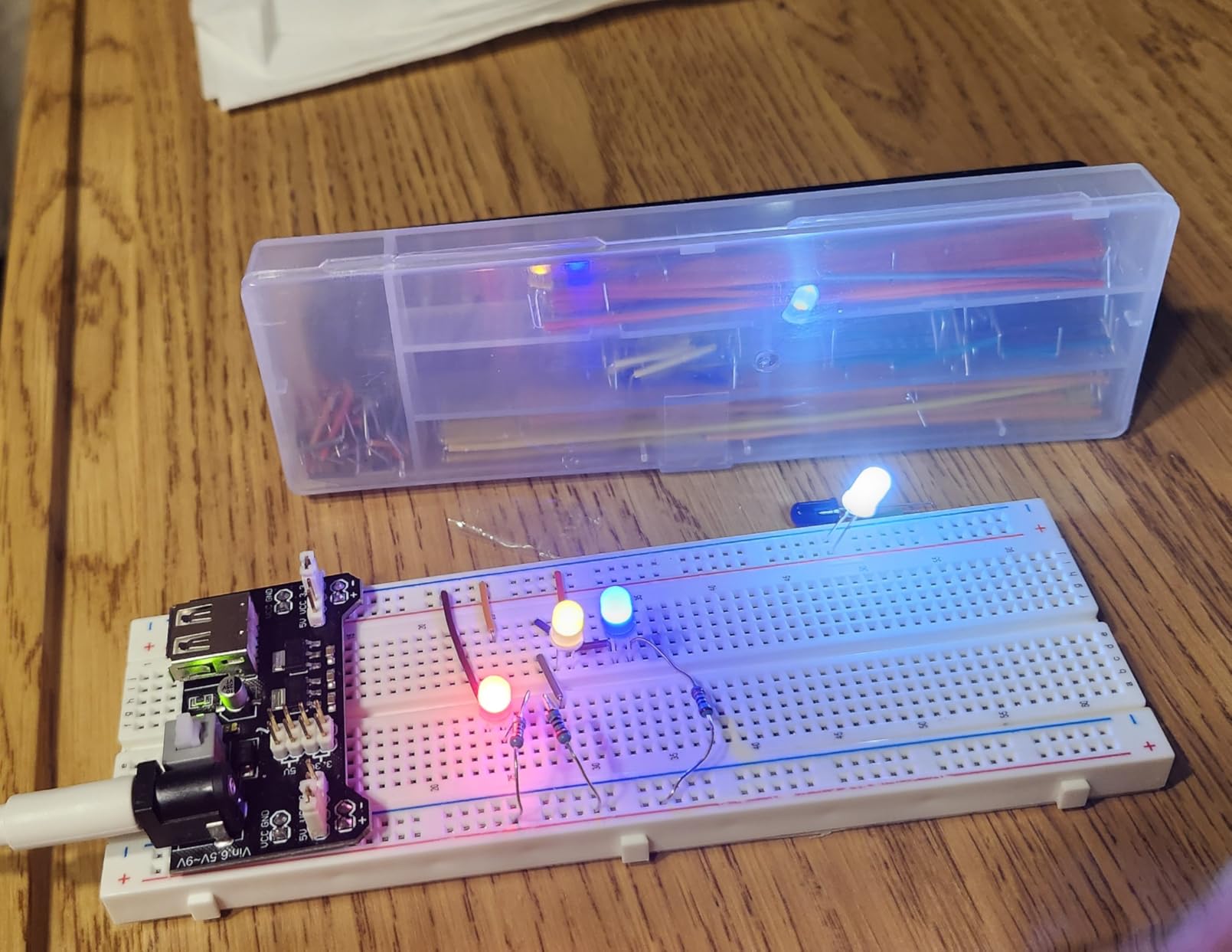 ELEGOO 4PC Solderless Breadboard Kit, 830 & 400 Tie Points Prototype Board customer photo 2