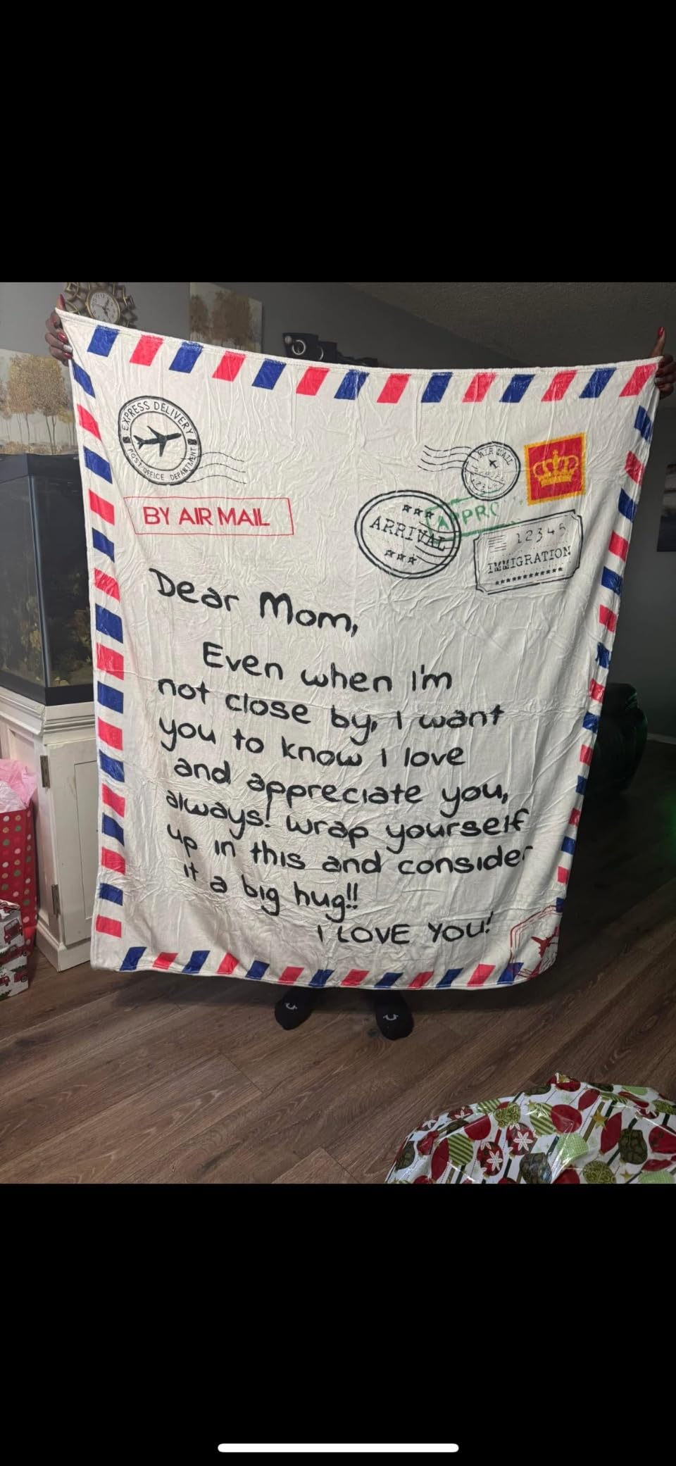 Gift for Dad from Daughter Son, Dear Dad Blanket for Father's Day, Throw Blankets Anniversary Birthday Super Soft Flannel Throw Blankets for Christmas Valentines Day for Bed Couch(50’’x60’’) customer photo 1