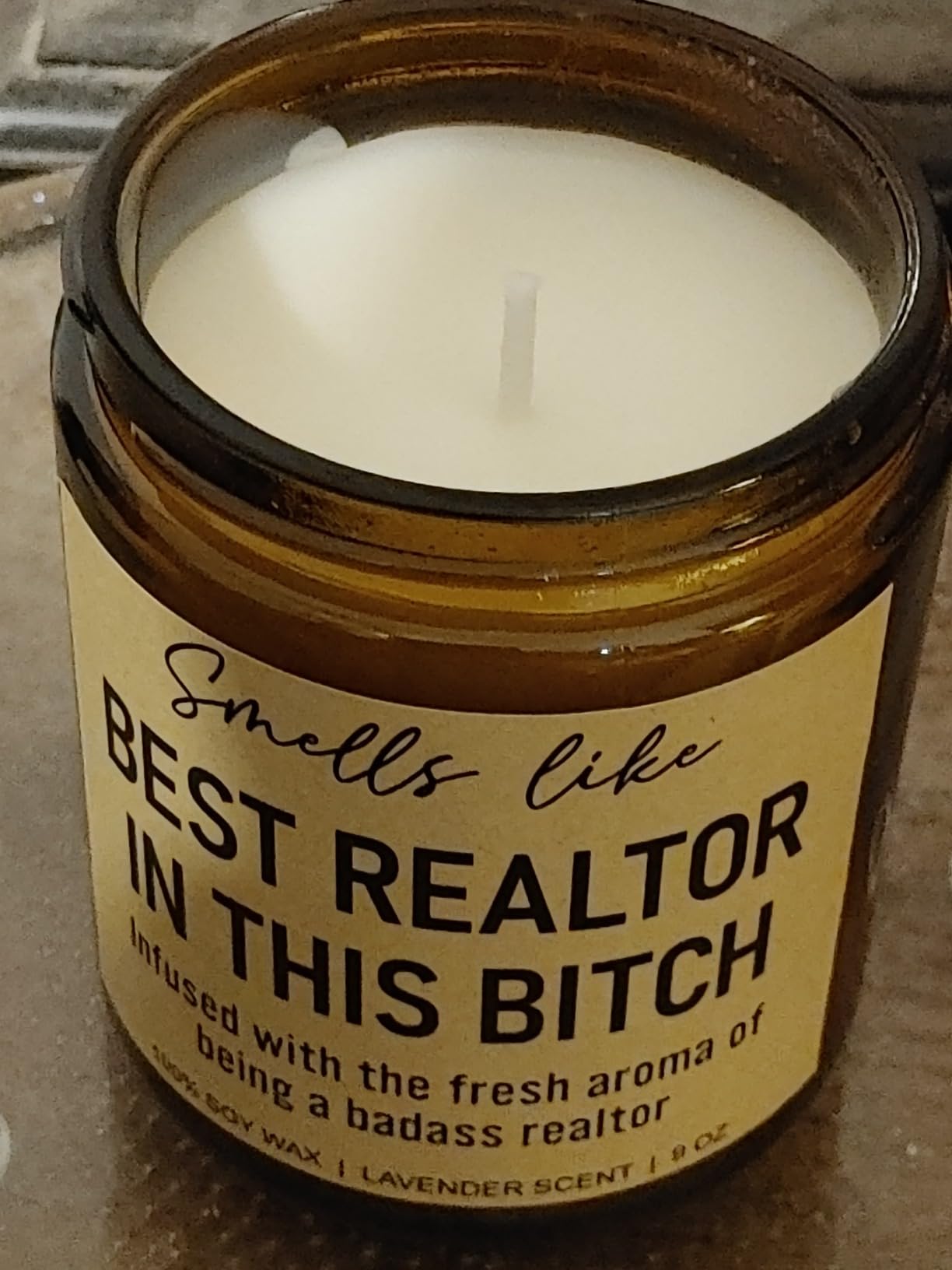 Younift Funny Scented Candle, Realtor Gifts for Women, Men - Mothers Day, Closing Gifts for Realtors, Real Estate Agent Supplies - Thank You Presents for Best Realtor, Salesperson, Broker - 9 oz customer photo 2