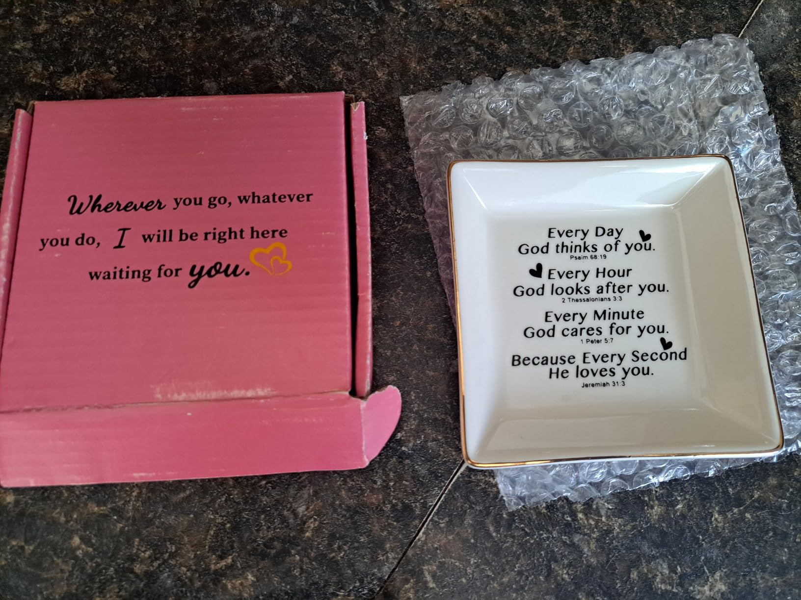 Spegiffu Godmother Gift for Birthday Christmas Mother's Day - Jewelry Dish customer photo 2