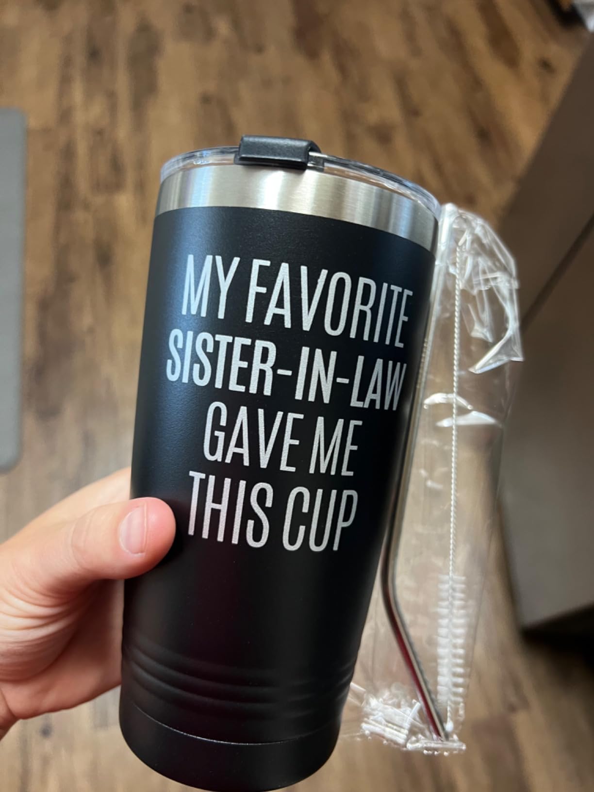 Onebttl Gifts for Brother In Law from Sister In Law, Funny Gift Idea for the Best Brother in Law for Christmas, Birthday, 20 oz Stainless Steel Insulated Travel Mug Tumbler (Gave) customer photo 1