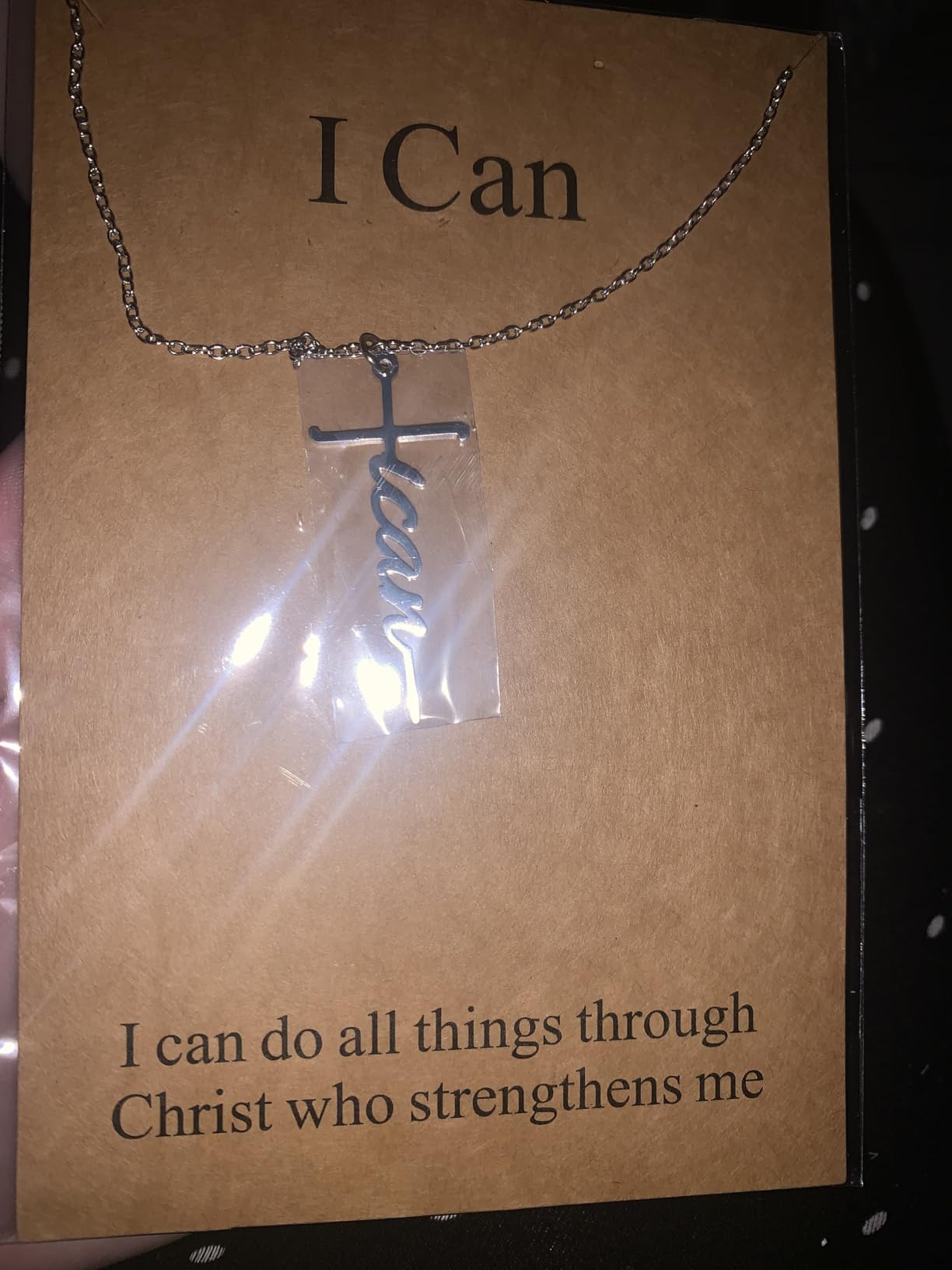 Lcherry Faith Cross Pendant Necklace for Women Religious Christian Jewelry Birthday Christmas Gifts for Women customer photo 1