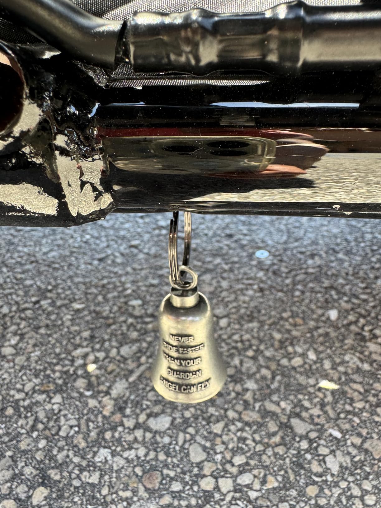 Biker Guardian Luck Riding Bell Motorcycle Gremlin Bells with 2 Key Chain Ring Accessories, Motorcycle Bell Hanger customer photo 1