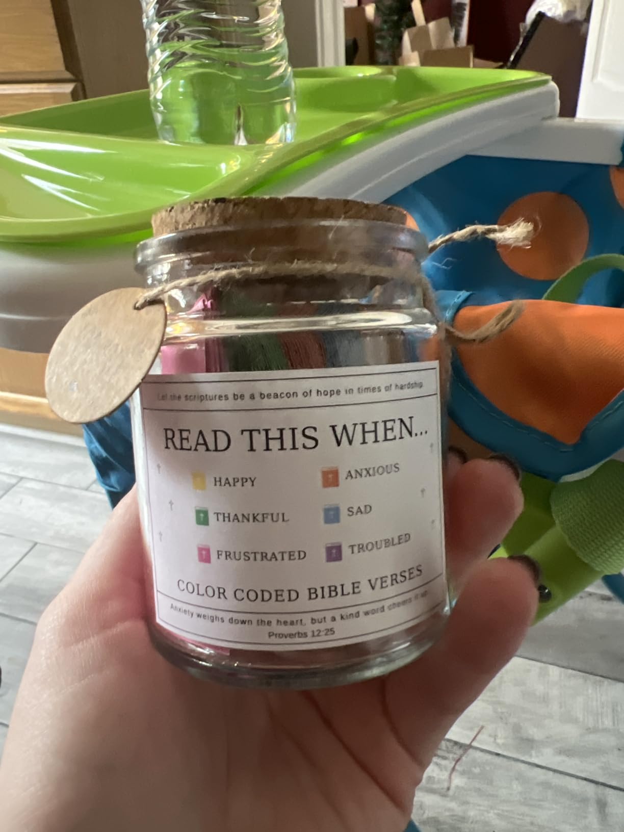 Read This When Bible Verses Jar – Birthday Gifts for Women, Christian Gifts for Women, Graduations Gift for Her, Gift for Mom from Daughter customer photo 2