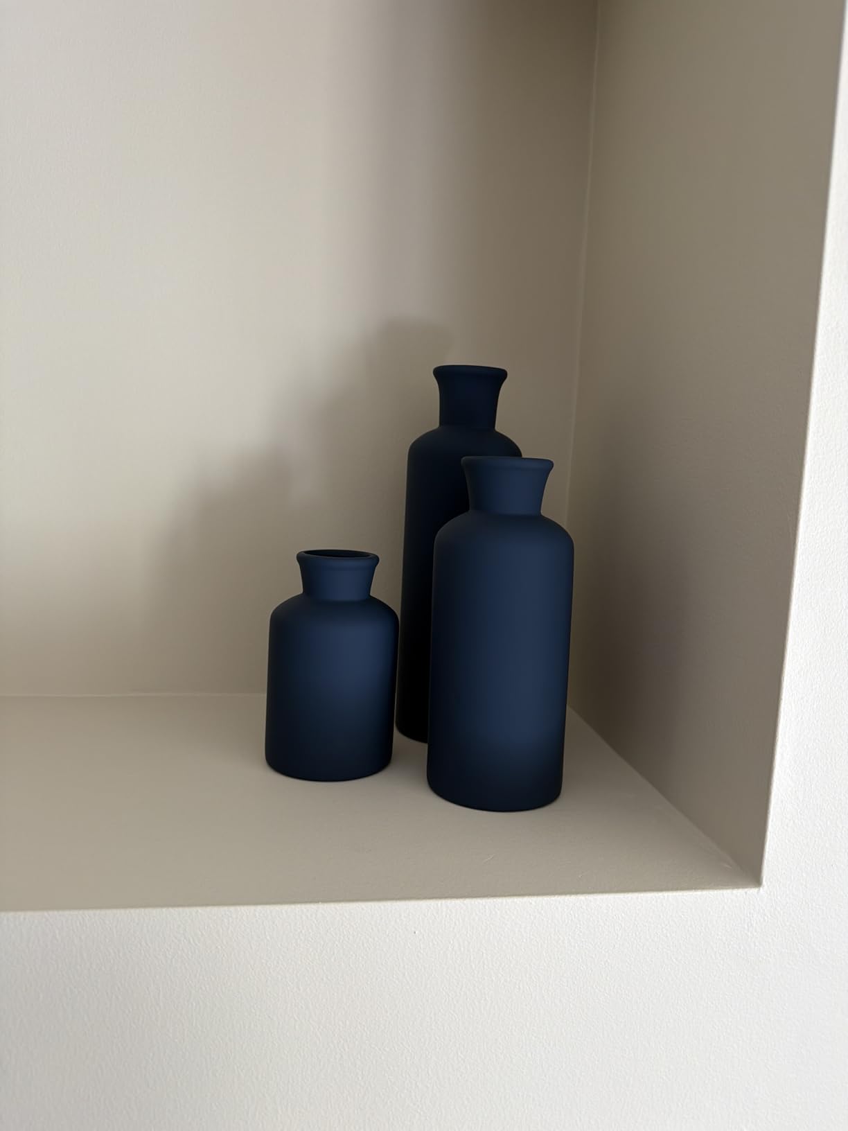 Ceramic Vase Set of 3, Vases Home Decor Rustic Farmhouse Decor Pottery Vases for Bouquet Pampas Grass Dried Fresh Flowers, Living Room, Kitchen, Bedroom, Bathroom, Entryway Mantel, Decor -Multicolor customer photo 2