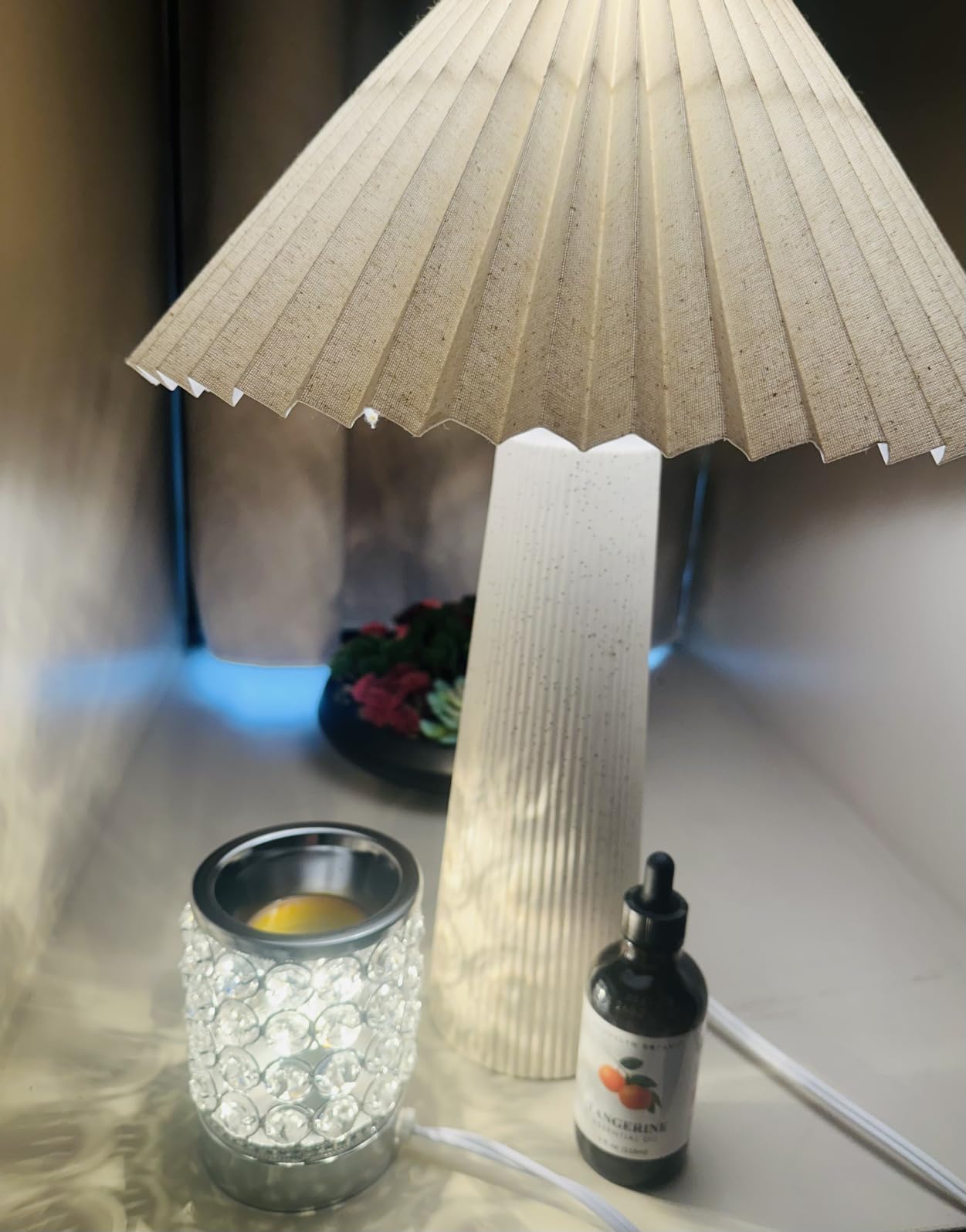 Leyoue Wax Warmer, Crystal Wax Melt Warmer with Bulb Heating customer photo 2