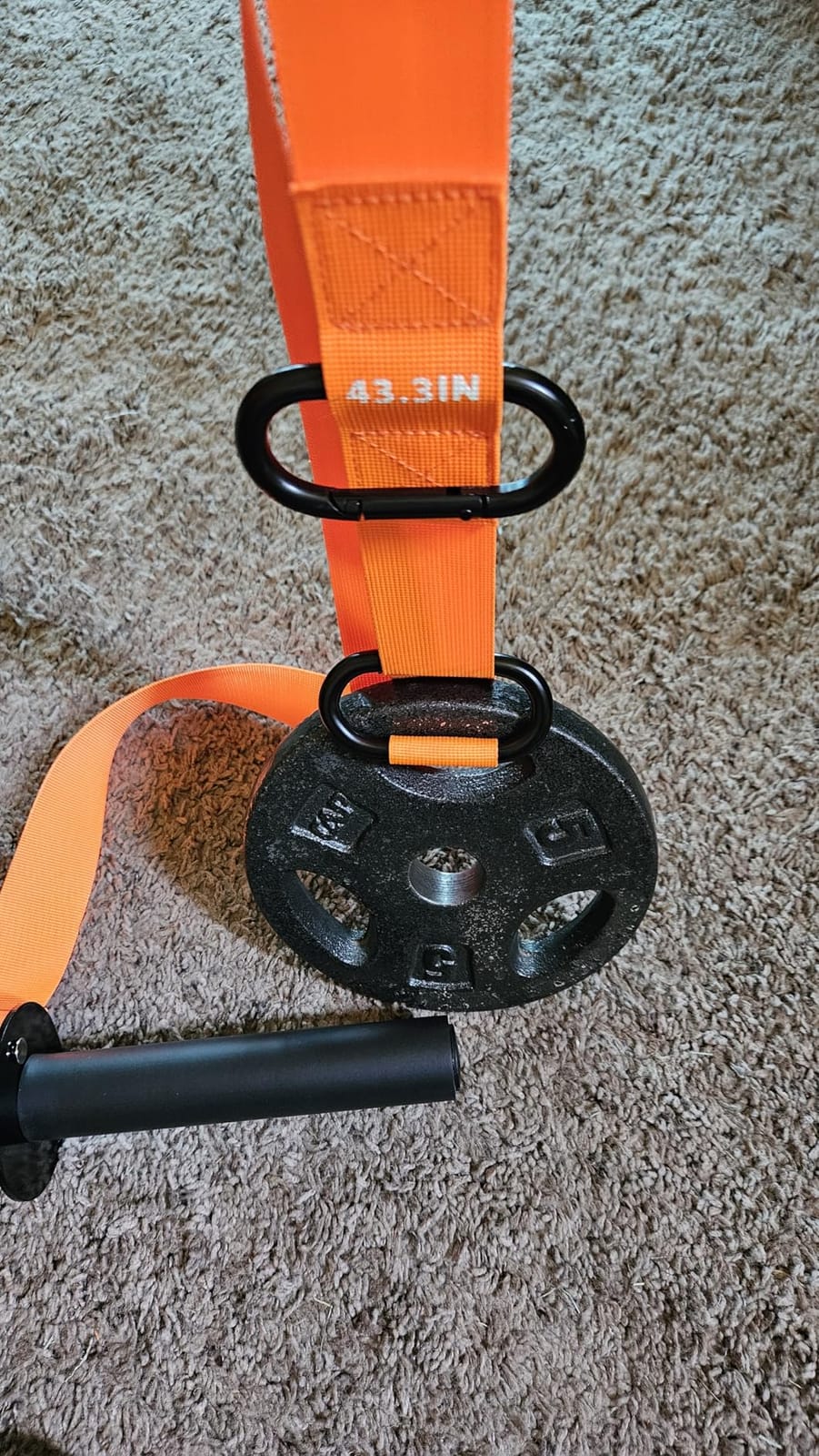 Forearm Strengthener and Wrist Roller, 43.3 inch Or 51.2 inch Ultra Strong Nylon Webbing, Forearm Exerciser with Quick Locking Mechanism, Ideal for Hand, Wrist and Forearm Strength Training customer photo 2