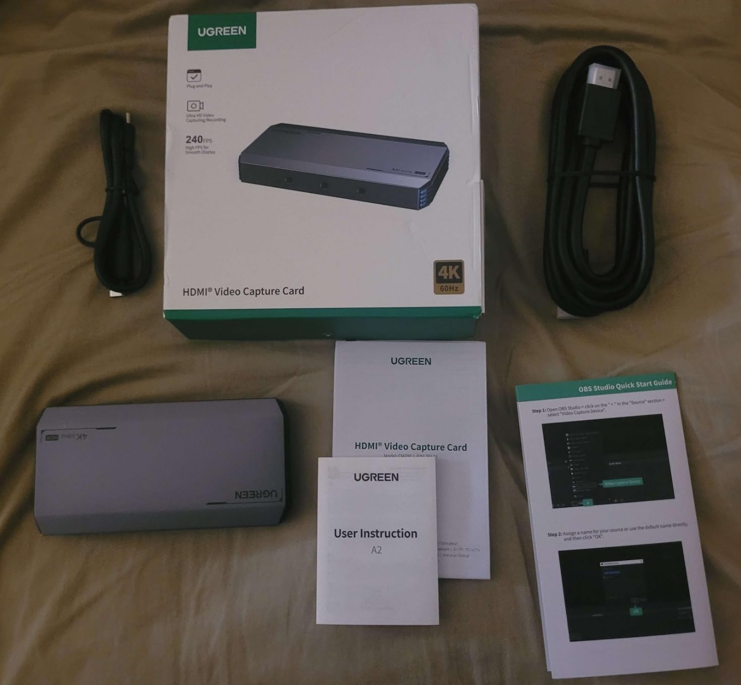 UGREEN 4K@60Hz Video Capture Card for Streaming HD 1080P@240Hz USB 3.0 customer photo 1