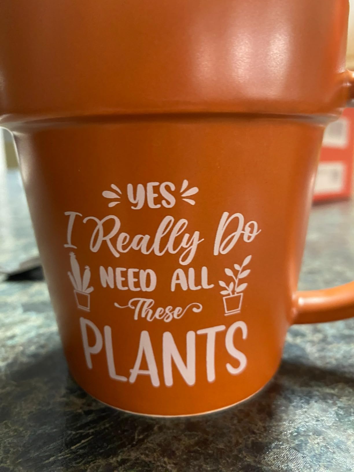 VELENTI Plant Pot Mug - Plant Lover Mug with Metallic Shovel Ornament - Fancy Gifts for Women, Men - Birthday Gift for Women - Cute Gifts for Mother's Day, Christmas customer photo 2
