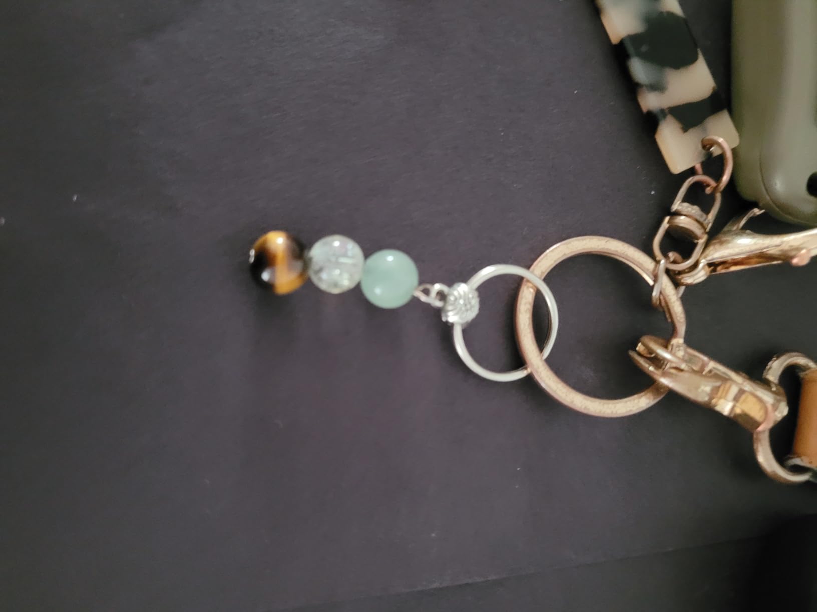 GINAZL Natural Crystals Keychain Gift for New Beginnings, New Beginnings Gifts for Coworker Anxiety Relief Keychain for Women customer photo 2