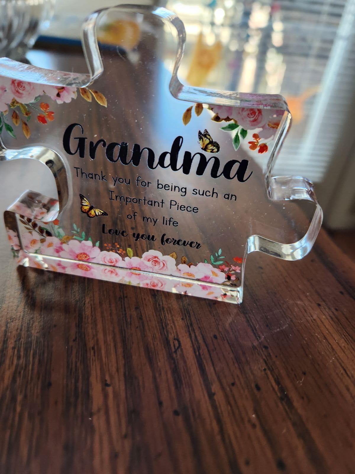 Godmother Gift - Acrylic Puzzle Piece Decorations 3.9 x 3.3 inch - Delicate Godmother Gifts for Women from Godchild - Mothers Day Christmas Birthday Gifts for Godmother, Ideas customer photo 1