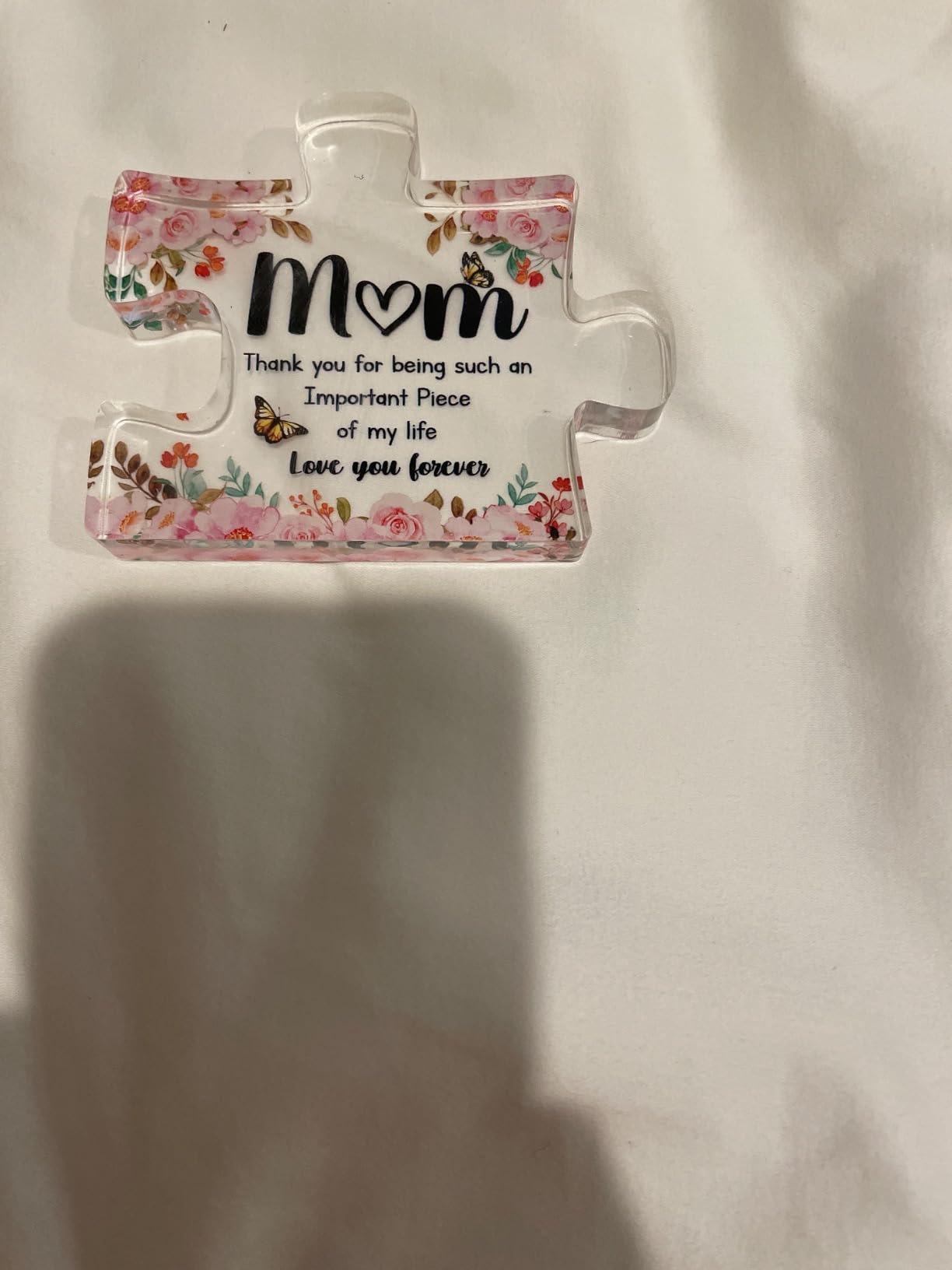 Gifts for Nanny - Acrylic Puzzle Piece Decorations 3.9 x 3.3 inch - Delicate Nanny Gifts from Grandchildren - Christmas Mothers Day Birthday Gifts for Nanny, Ideas customer photo 1