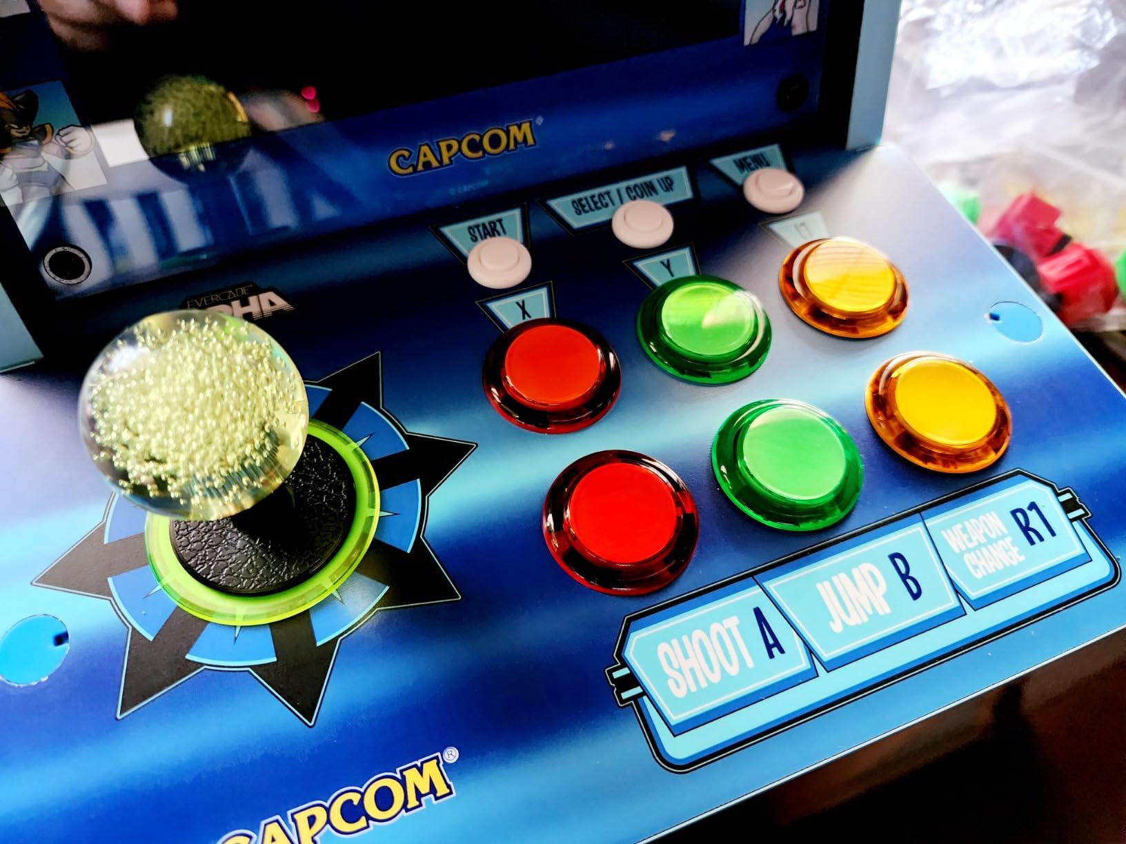 Evercade Alpha Street Fighter Bartop Arcade - Pre-assembled unit with Competition-Grade Arcade Controls + 8