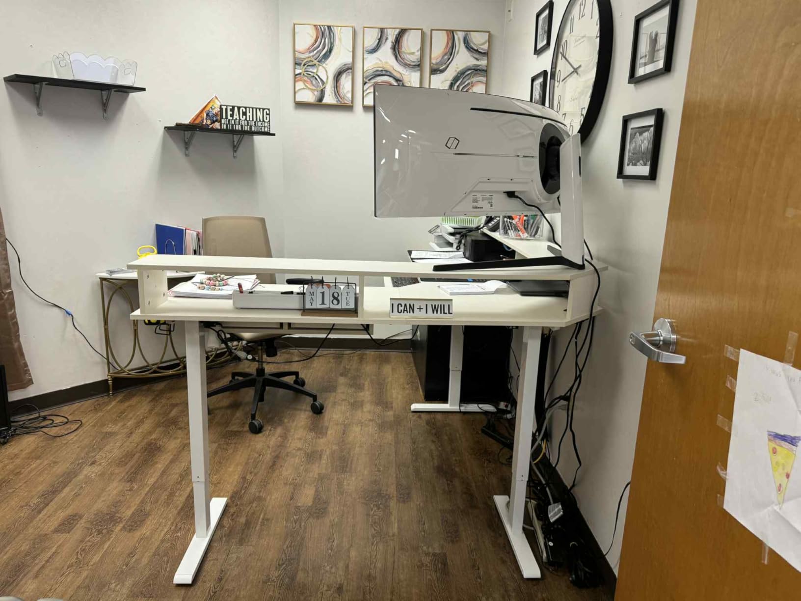 RedLemon 60 Inches L Shaped Electric Standing Desk, Carbon Fiber Black customer photo 1