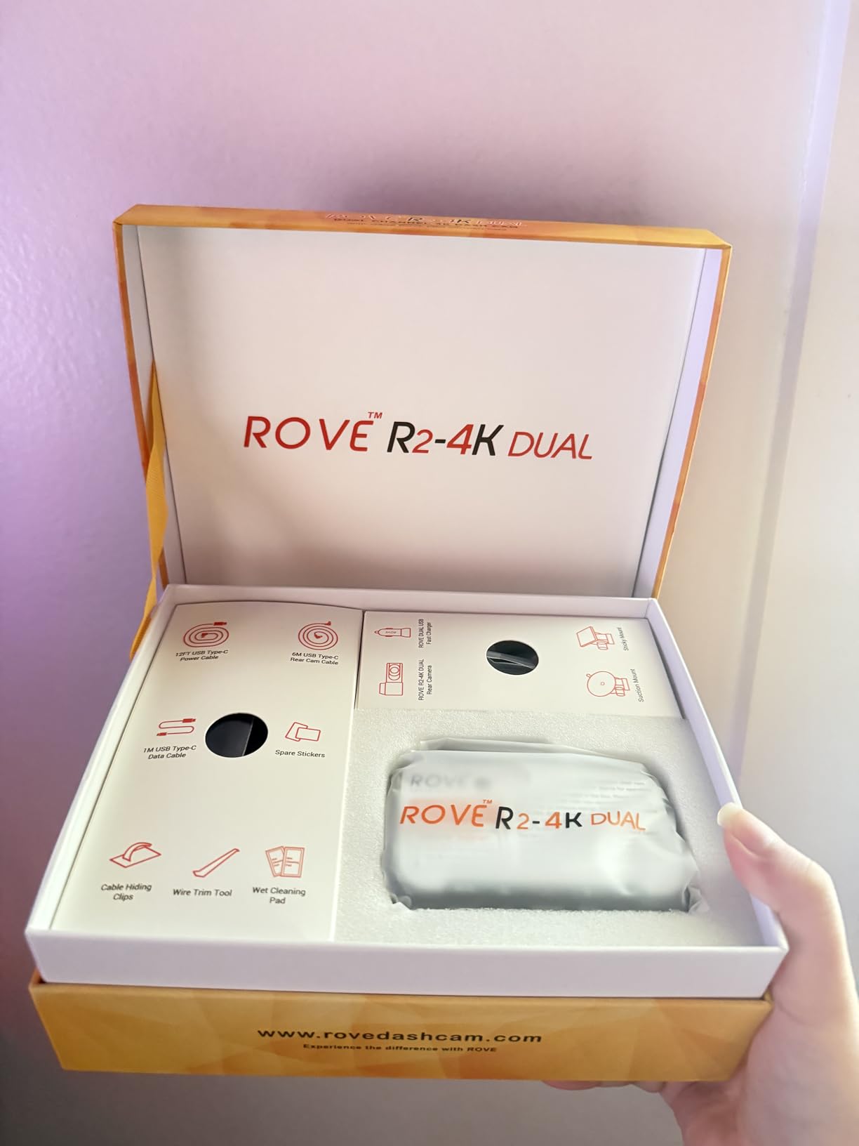 ROVE R2-4K Dual Dash Cam Front and Rear, STARVIS 2 Sensor, Free 128GB Card customer photo 1