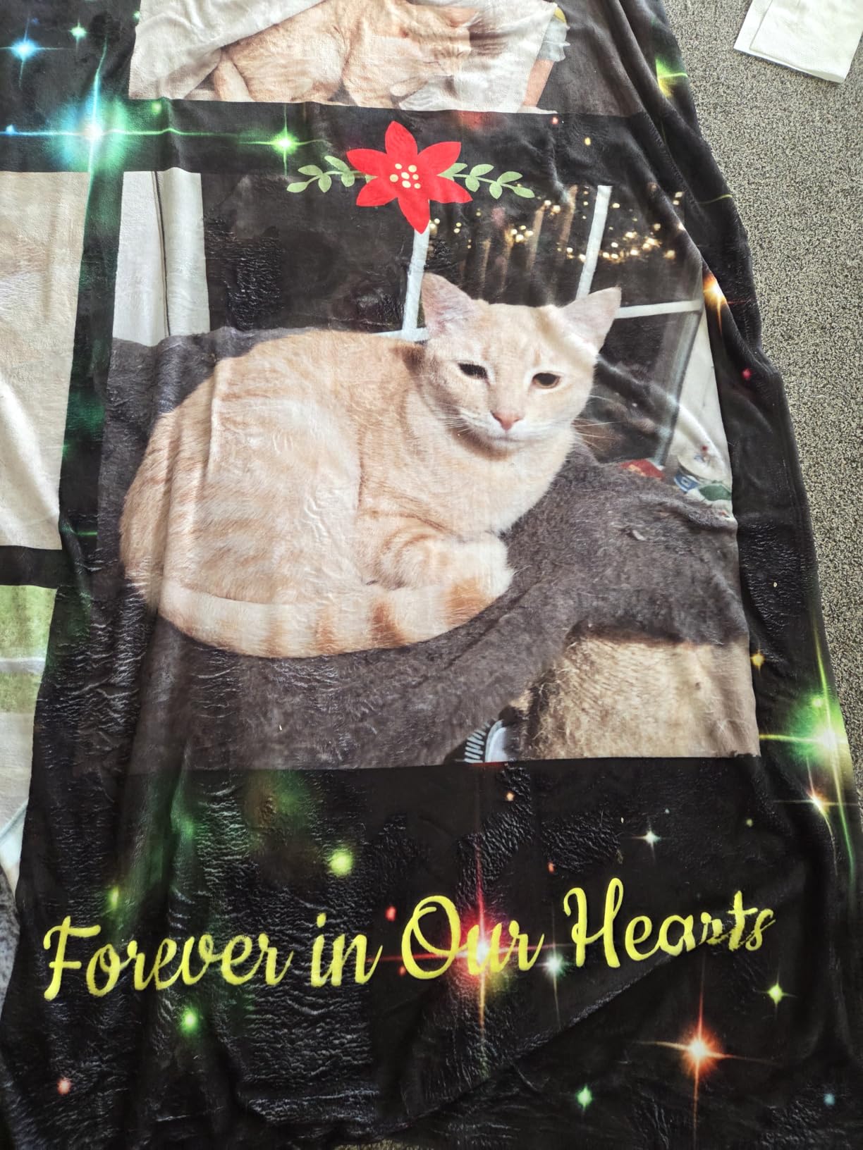 inkArts Custom Blanket Throws with Photos Text Personalized with Picture Customizable, Customize for Mom, Dad, Couple, Girlfriend, Boyfriend, Husband & Wife customer photo 2