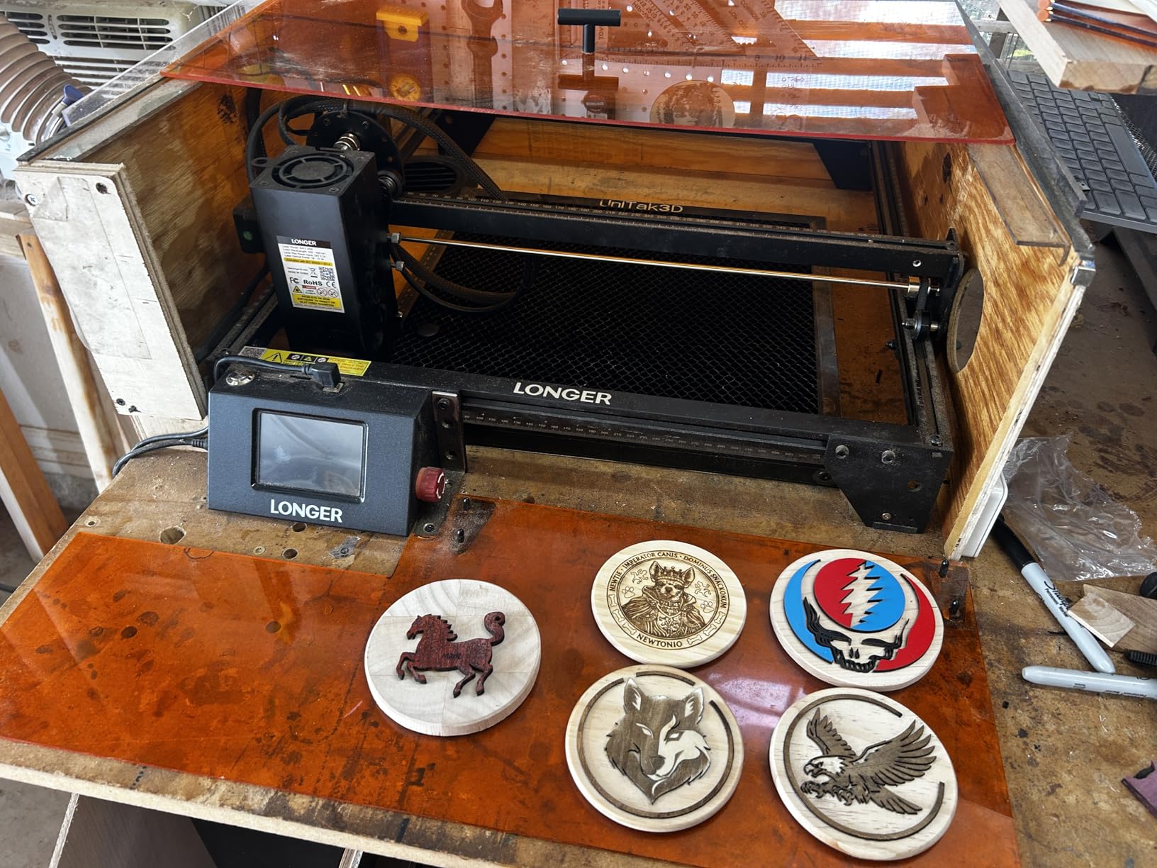 Longer RAY5 20W Laser Engraver, High Power Laser Cutter Machine customer photo 1