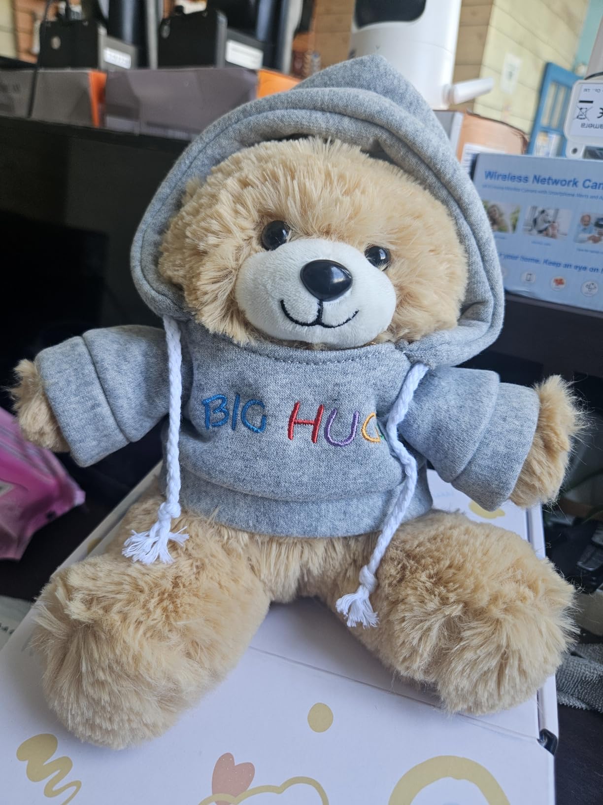 Osacoe Get Well Soon Teddy Bear Stuffed Animal with Gift Box Removable Hoodie for Comfort and Love, for Kids, Women & Men in Tough Time, Get Well Soon Gifts Basket with Beautiful Greeting Card customer photo 2