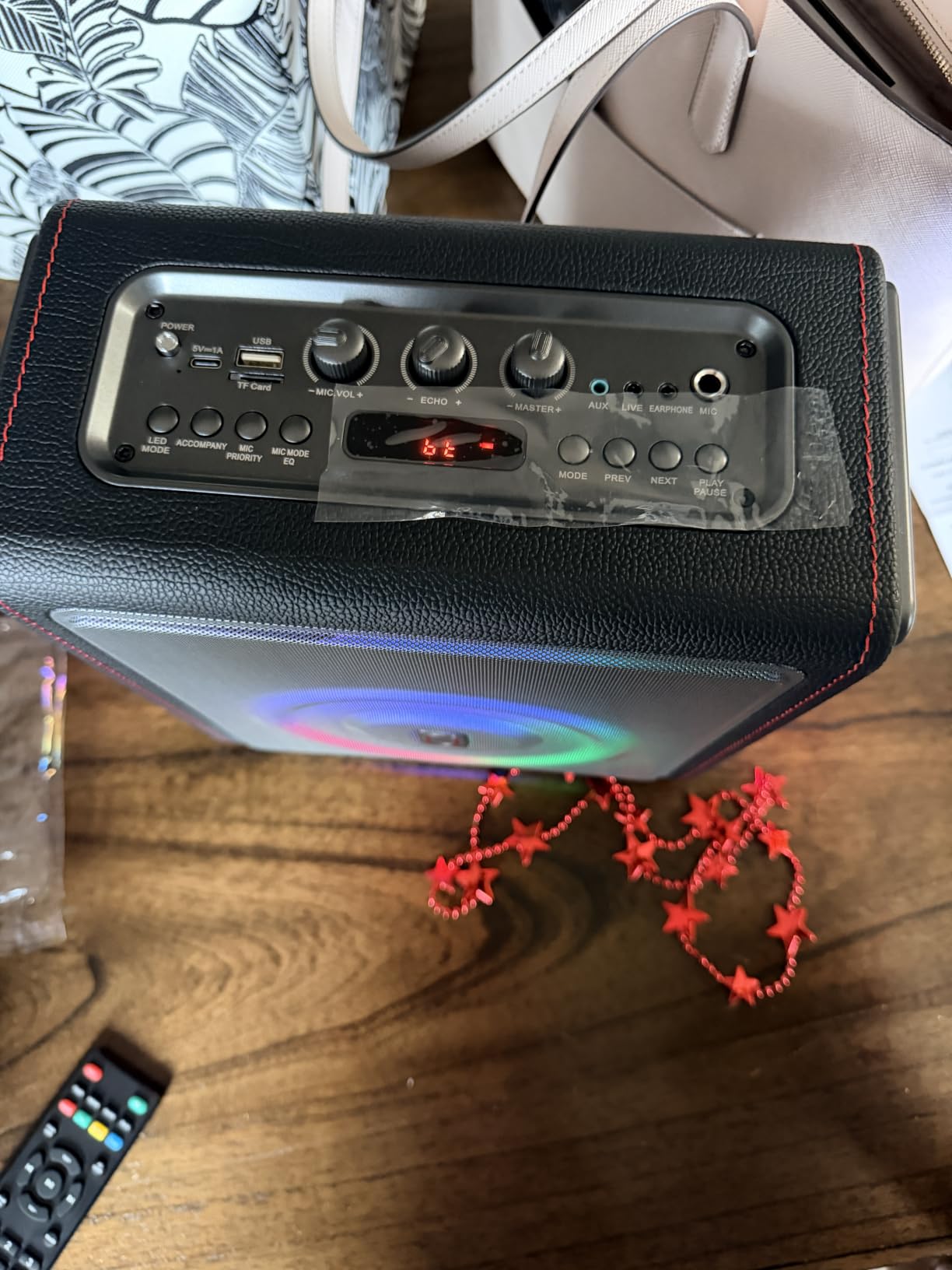 Karaoke Machine for Adults with 2 Wireless Microphones, 200W PA System customer photo 1