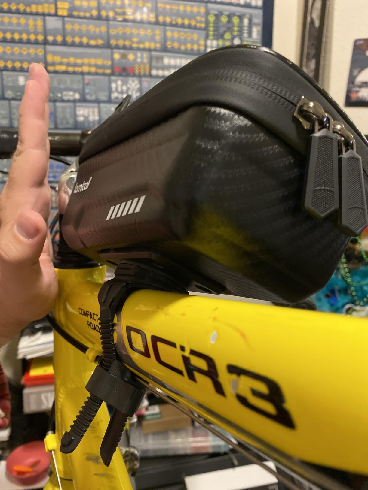 Lamicall Bike Frame Bag Waterproof - [1s Release] Bike Phone Mount Holder customer photo 1
