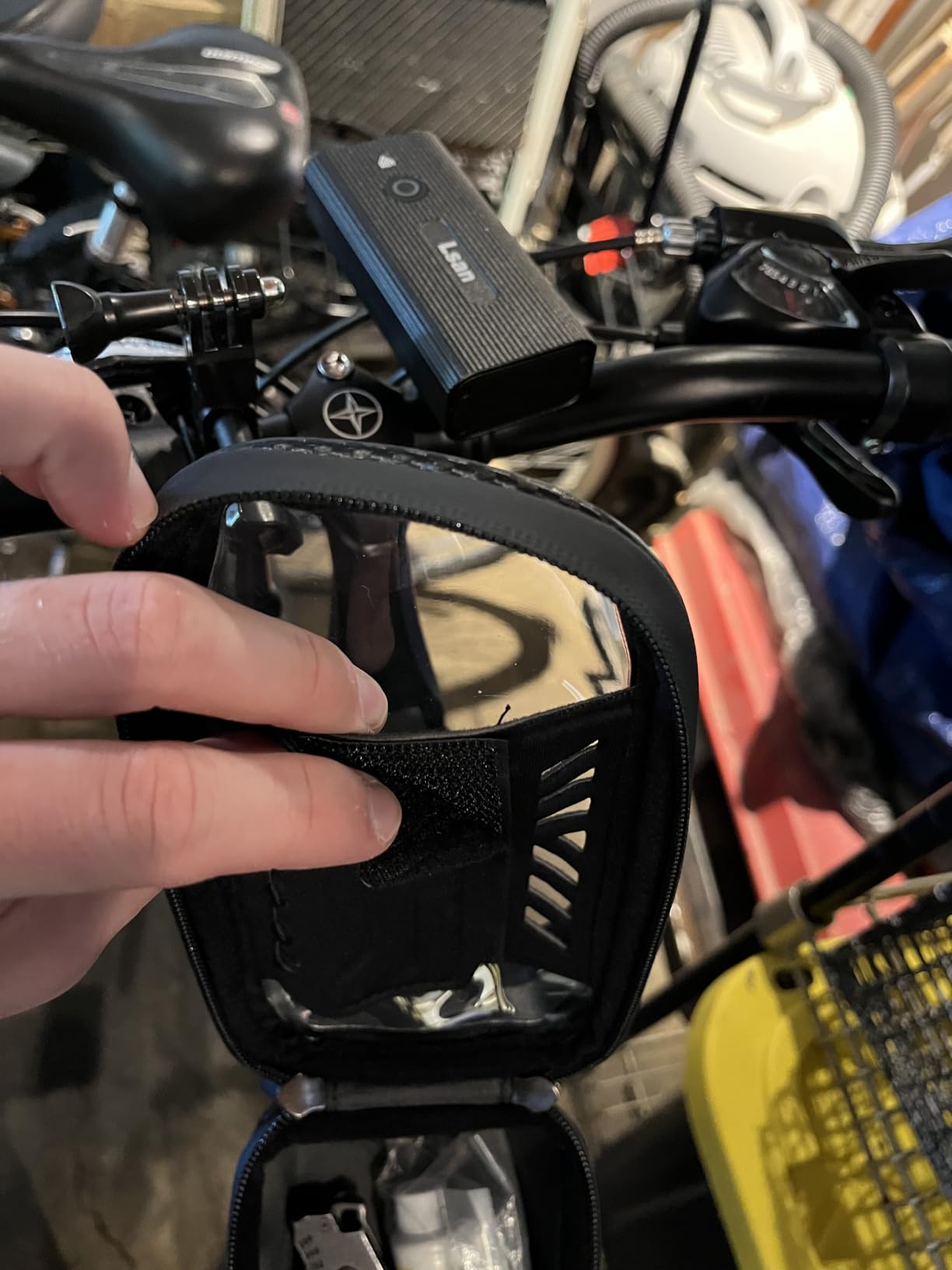 Lamicall Bike Frame Bag Waterproof - [1s Release] Bike Phone Mount Holder customer photo 2
