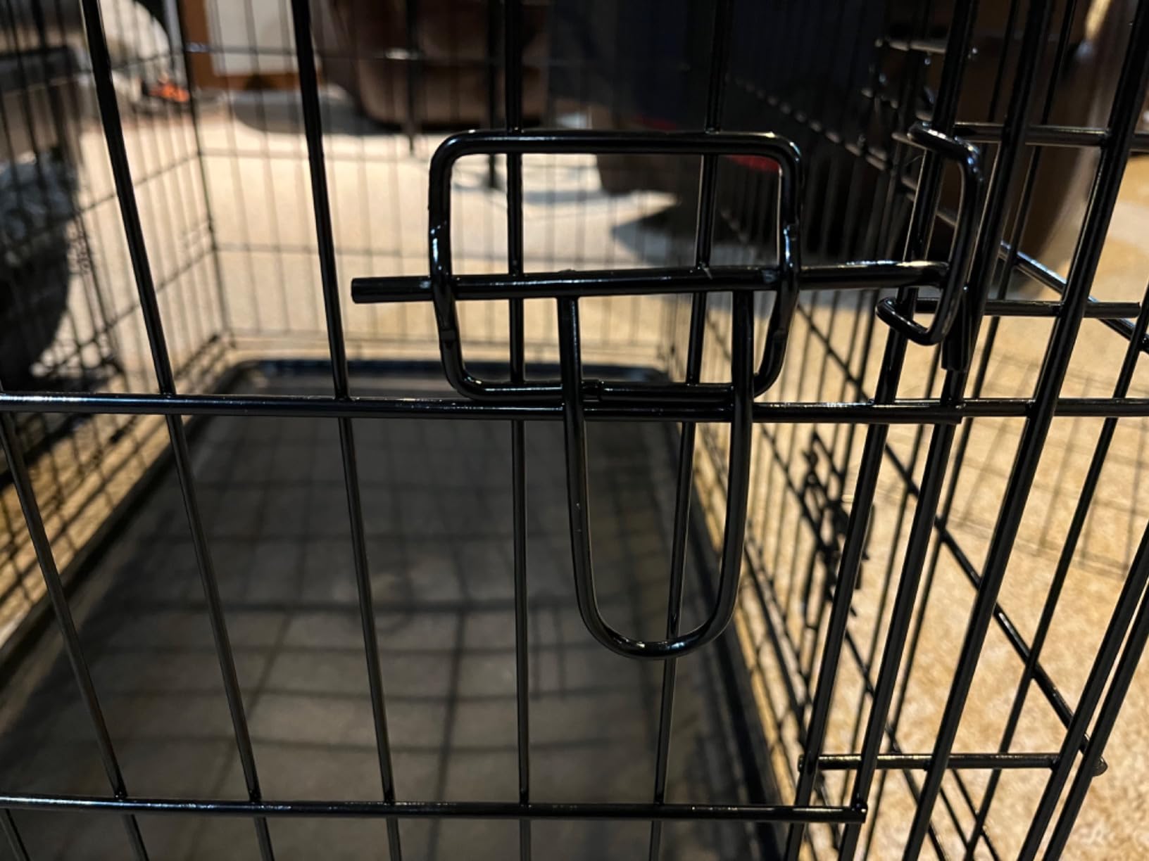 Piskyet 24 Inch Double Door Small Dog Crate with Divider Panel and Leak- Proof Pan Tray, Folding Metal Wire Pet Kennel for Indoor,Antigue Color customer photo 1