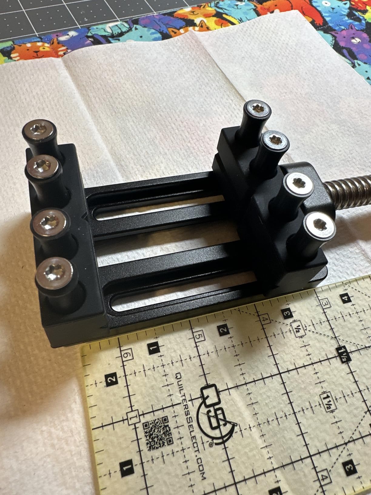 ArtyMaster Mini Drill Press Vise with Rubber Soft Jaws, 0-2.48